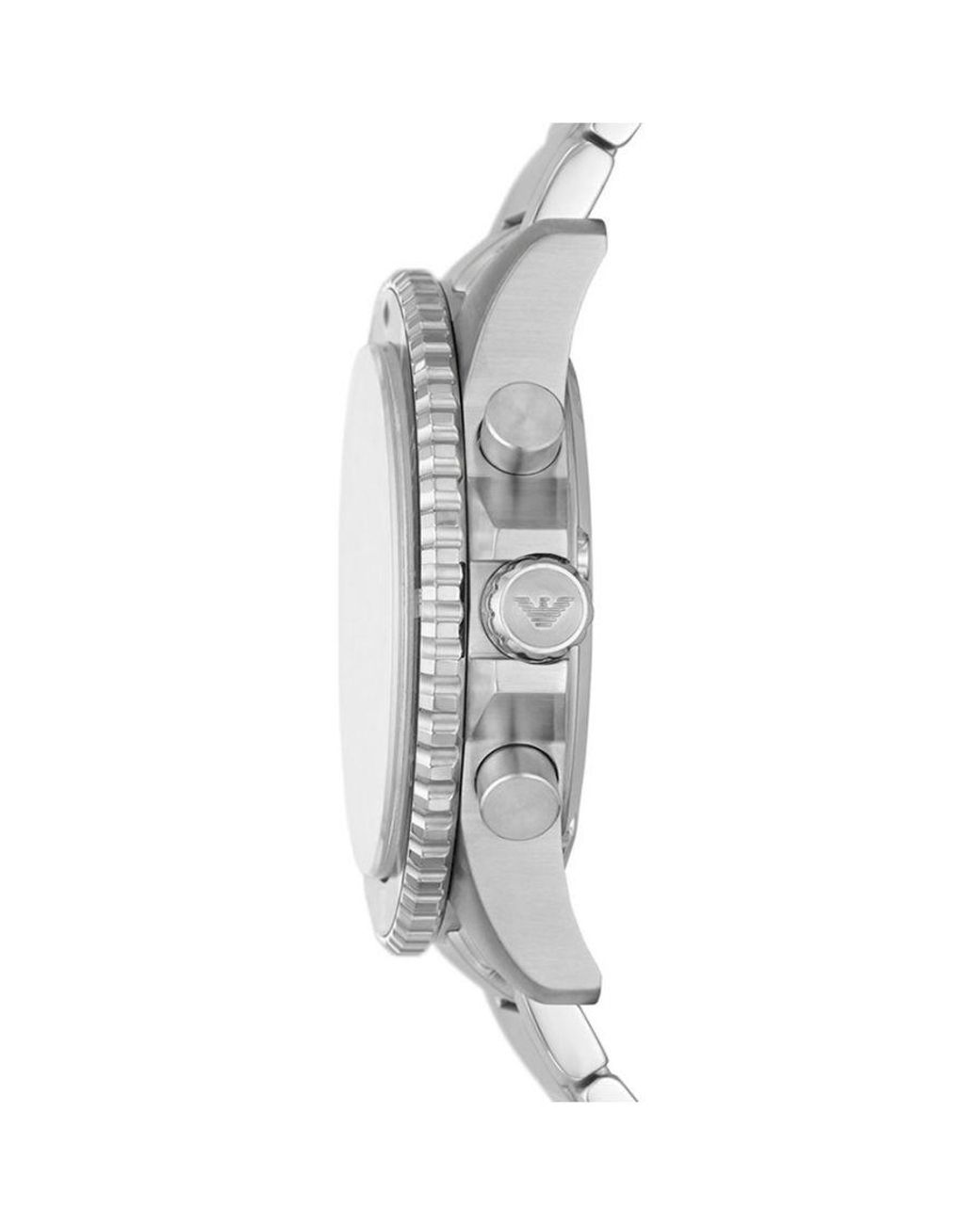 Emporio Armani Gray Diver Watch Ar11360 Stainless Steel for men