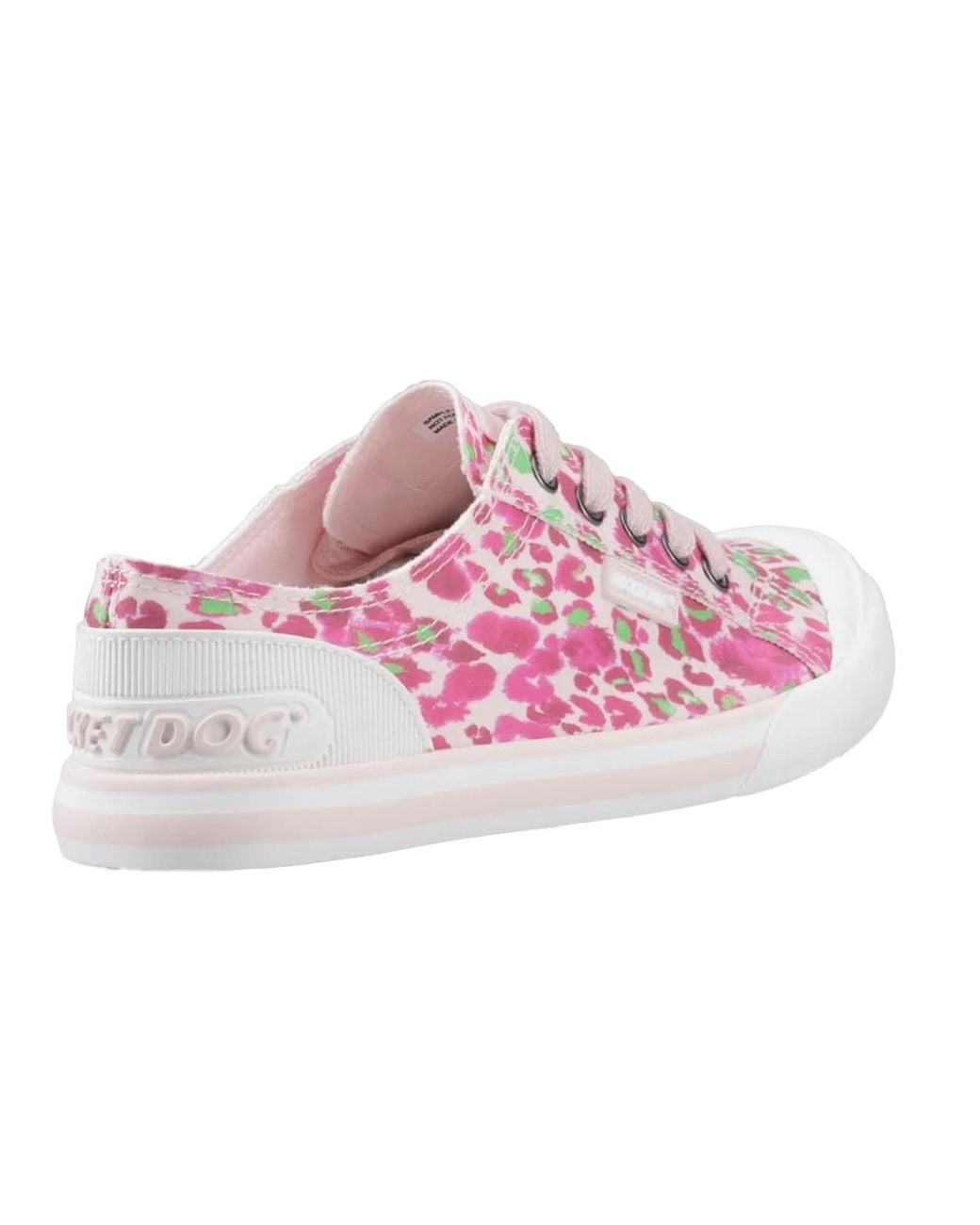 Rocket Dog Pink Ladies Jazzin Animal Print Casual Shoes /Multicoloured)