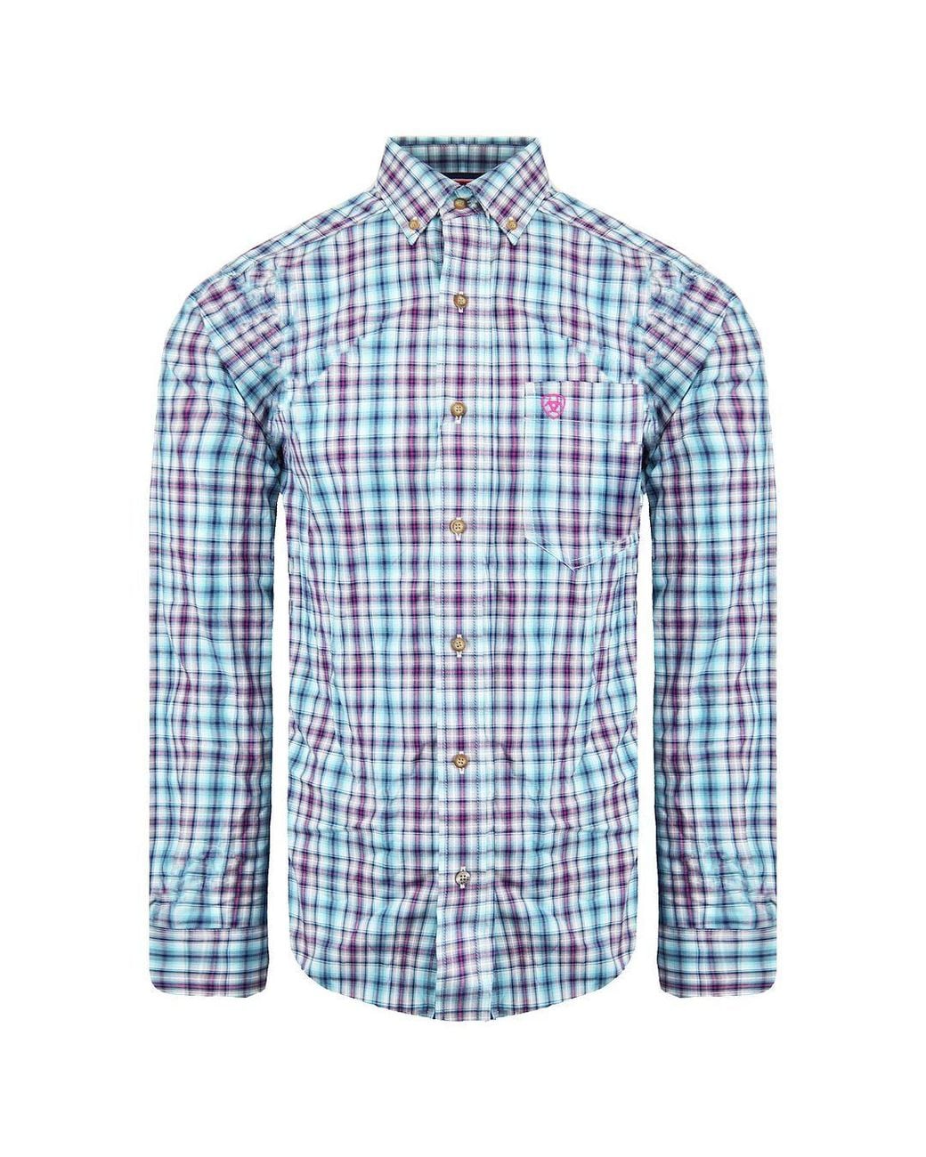 Ariat Blue Hawken Shirt for men