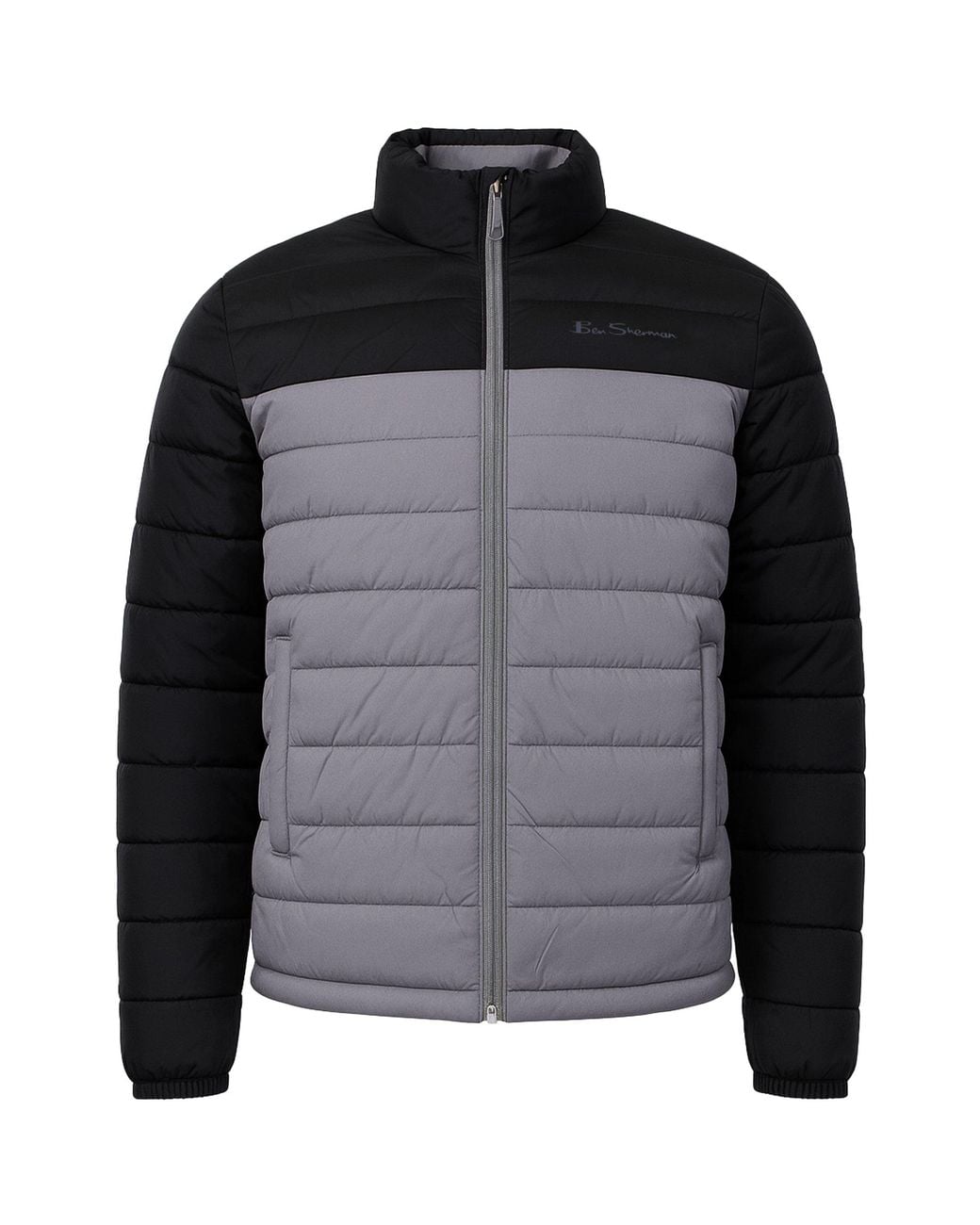 Ben Sherman Black Signature Padded Jacket Polyamide for men