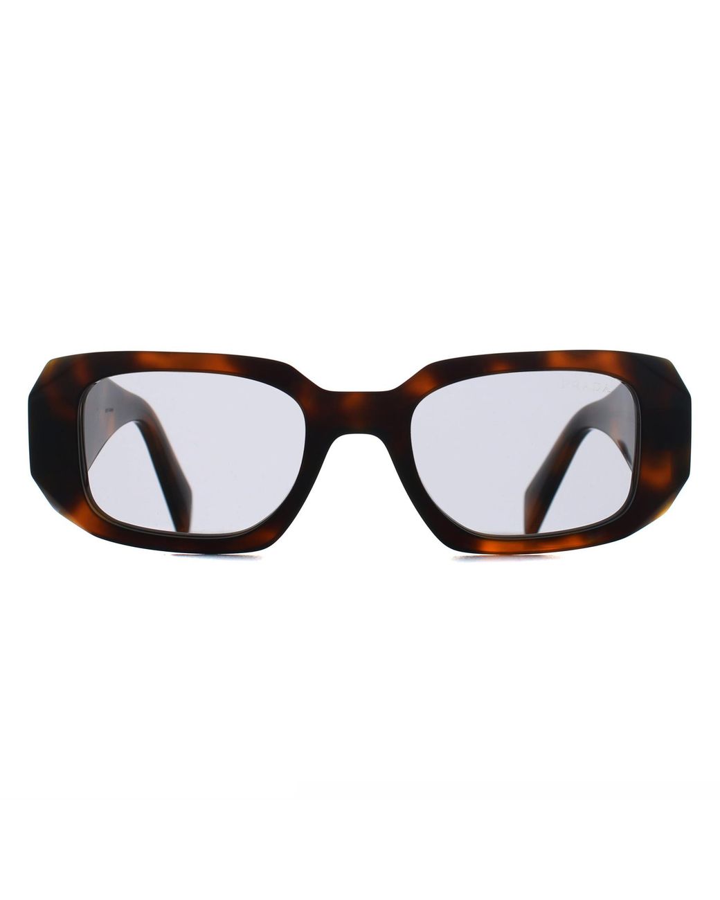 Prada Brown Rectangle Juniper Tortoise Pr17Ws