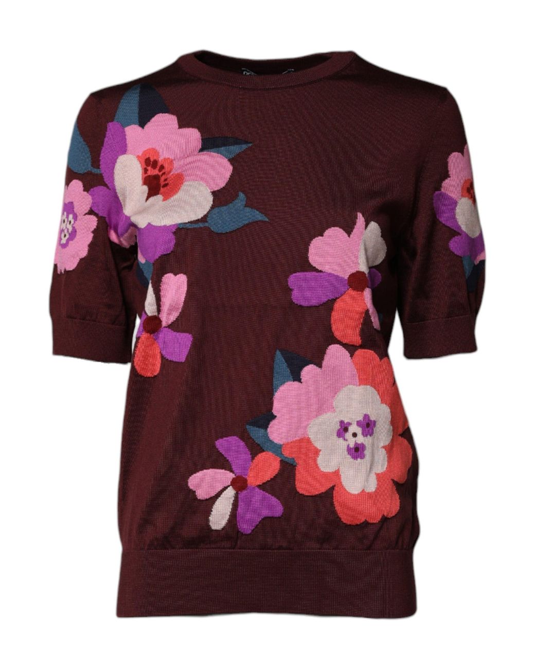 Dolce & Gabbana Floral Embroidered Pullover Sweater