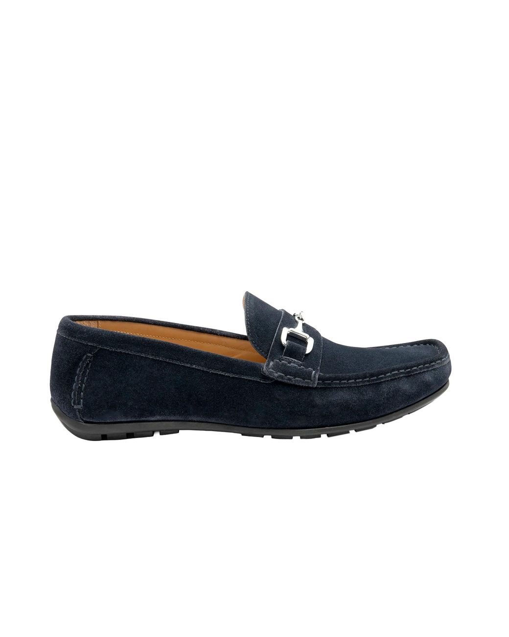 Loake Black Hawthorn Driver Shoe Suede Cotton for men