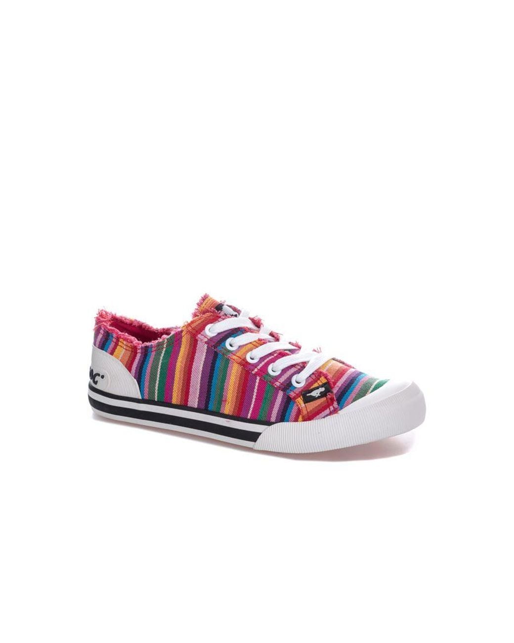 Rocket Dog Red Jazzin Eden Stripe Pumps