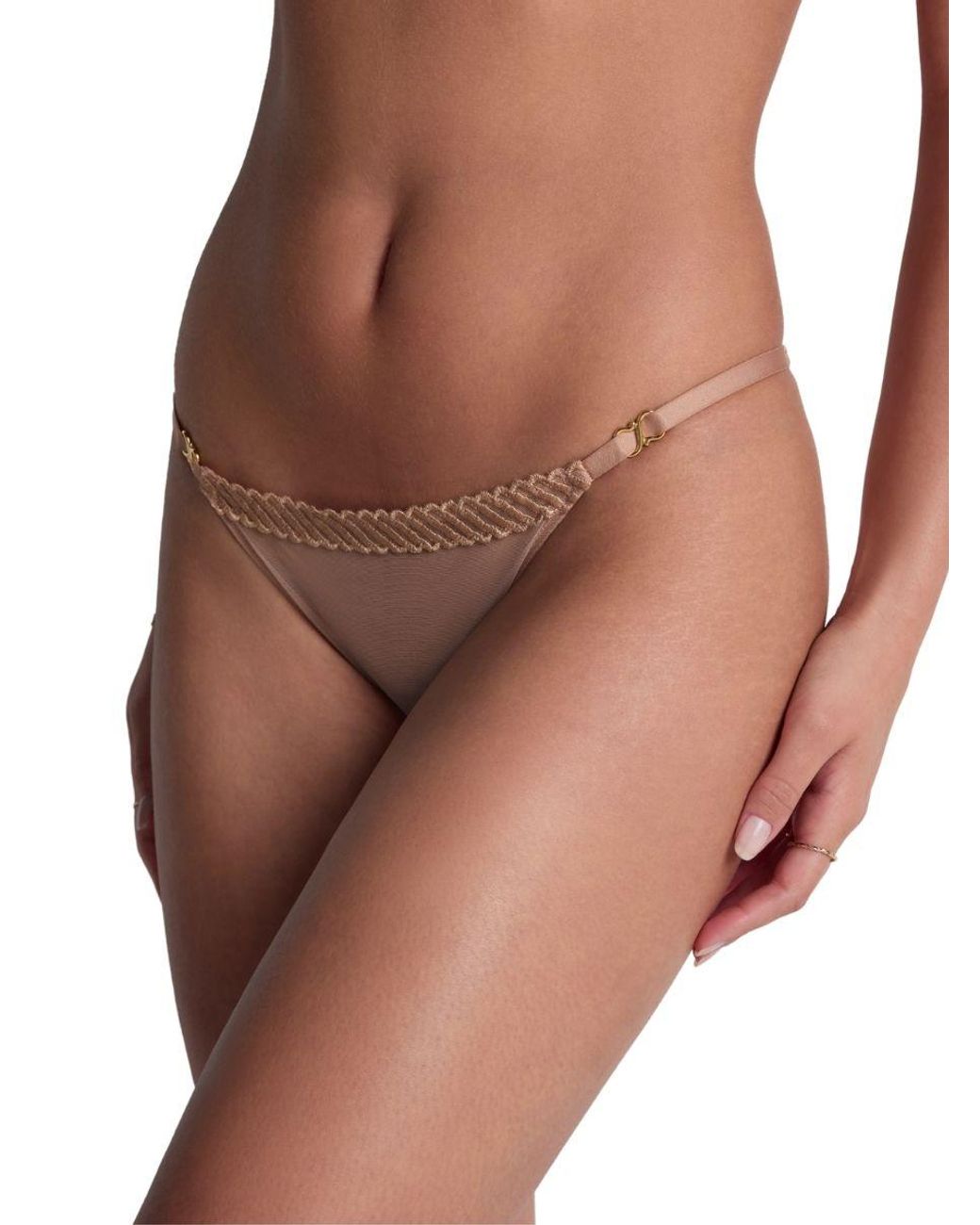 Aubade Brown Sheer Emotion Mini Brief