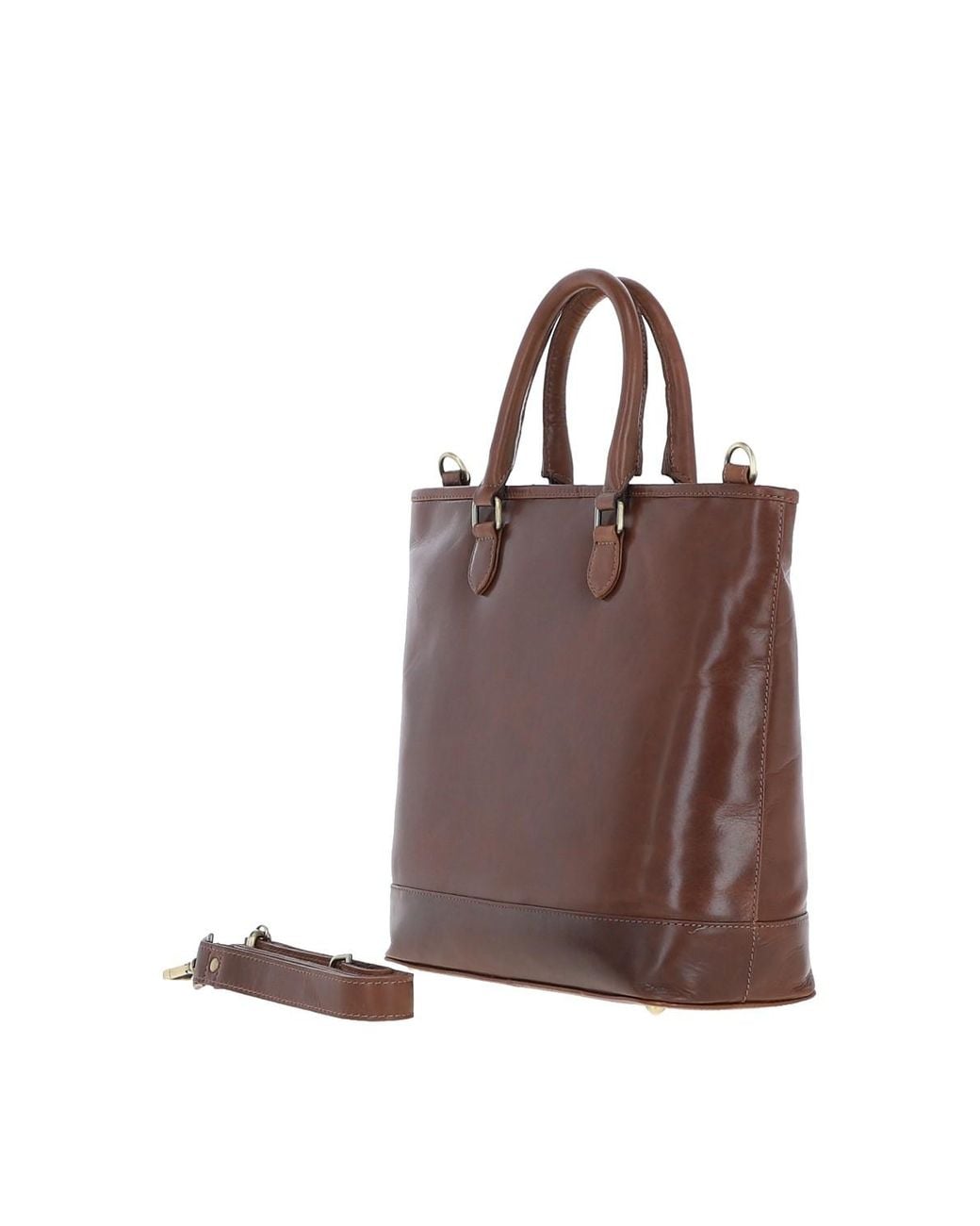 Ashwood Leather Brown Large Real Shopper Bag