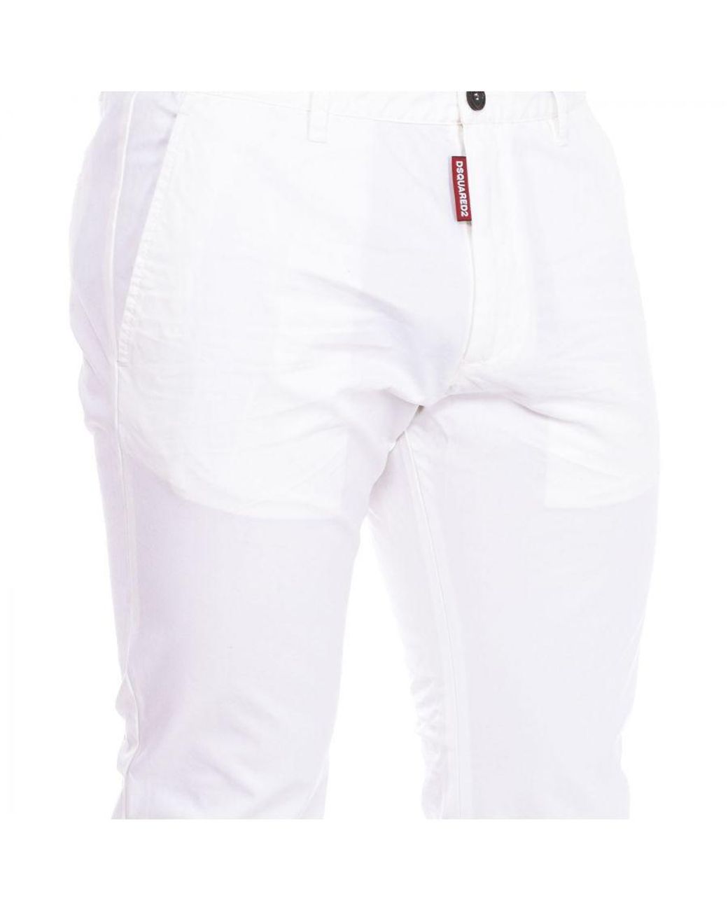 DSquared² White Chino Pants S74Kb0644-S41794 for men