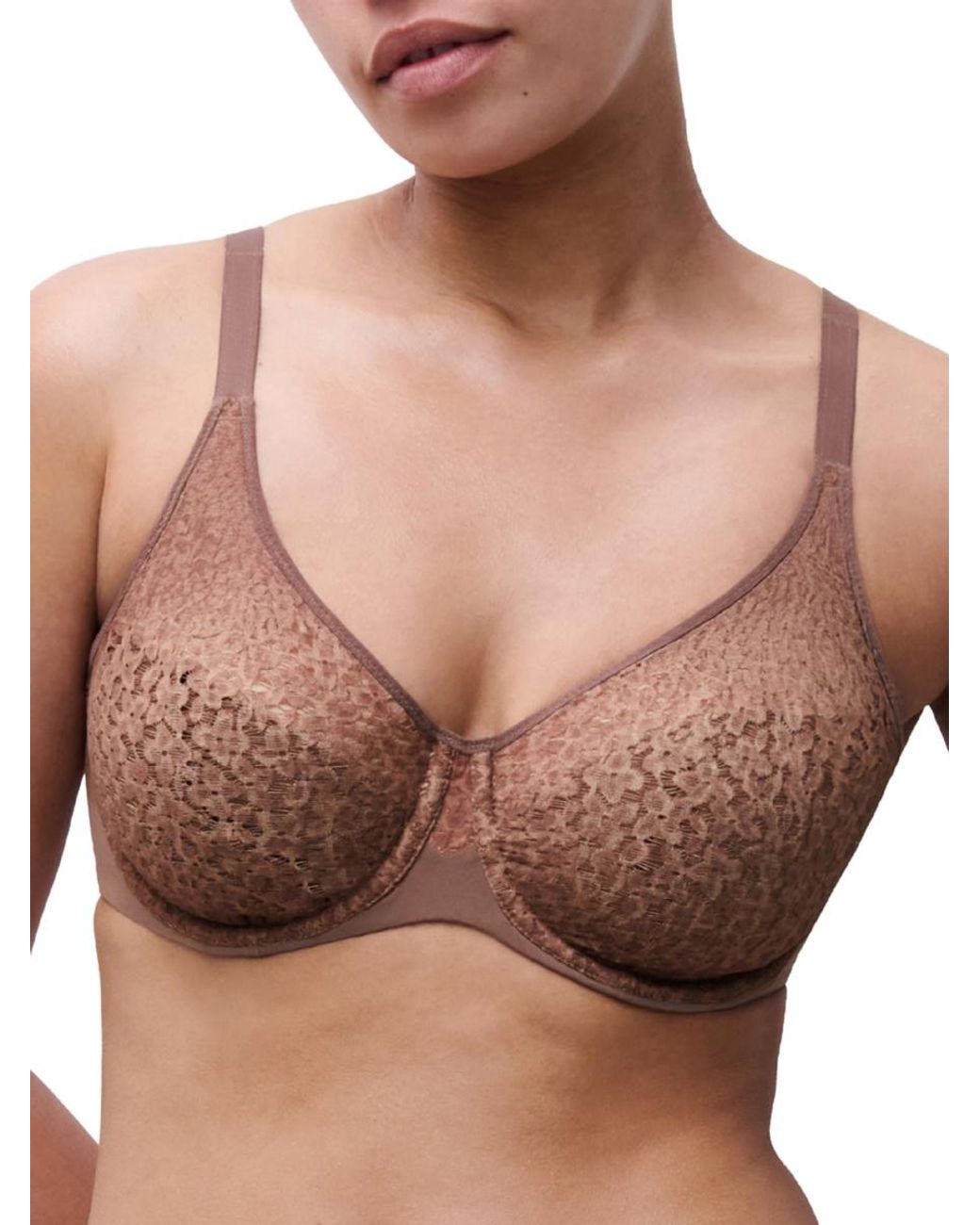 Chantelle Brown Easy Feel Norah Covering Moulded Bra