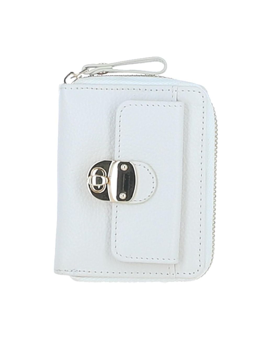 Ashwood Leather White Stylish Compact Ladies Purse With Rfid Protection