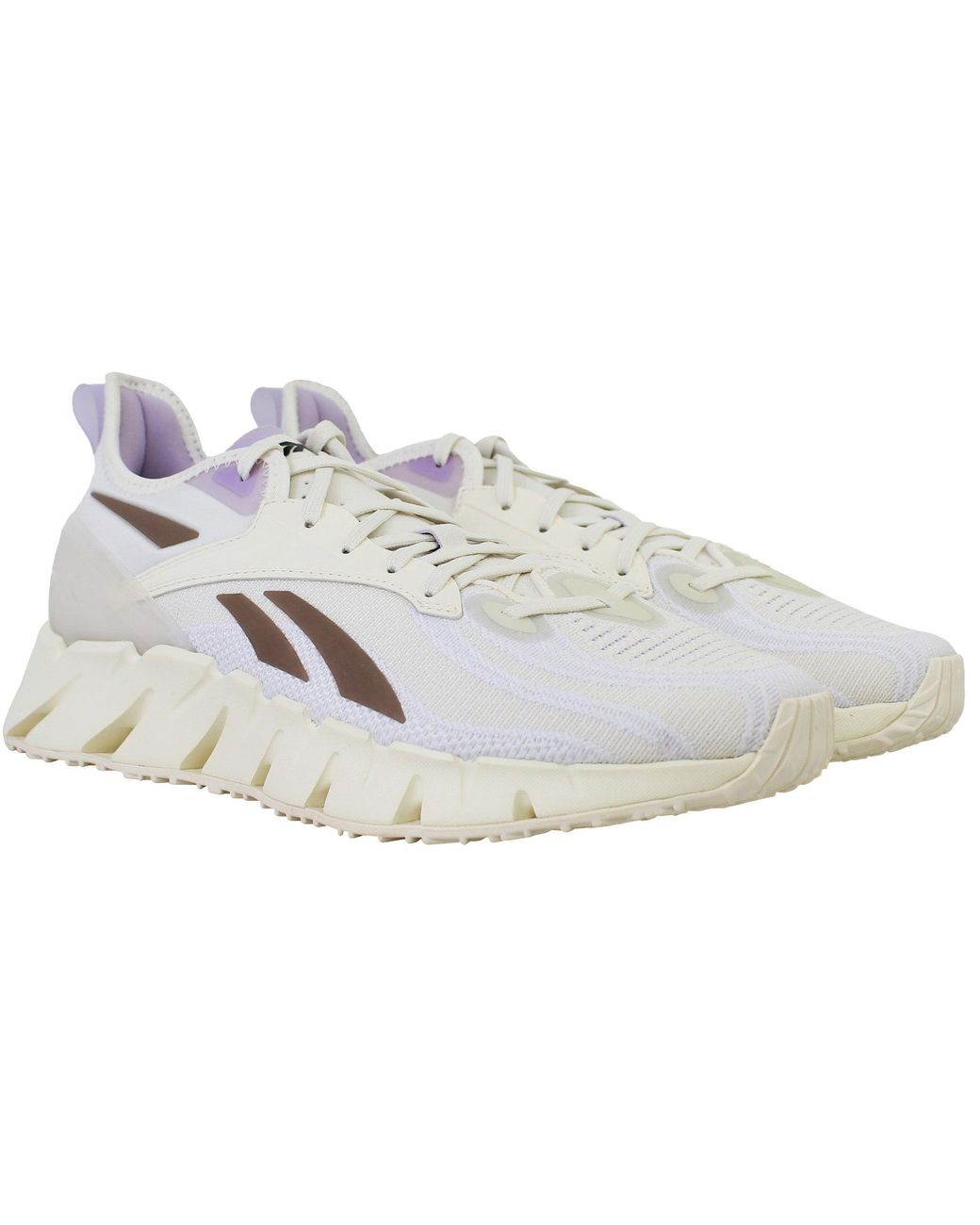 Reebok White Zig Kinetica 3 Running Shoes