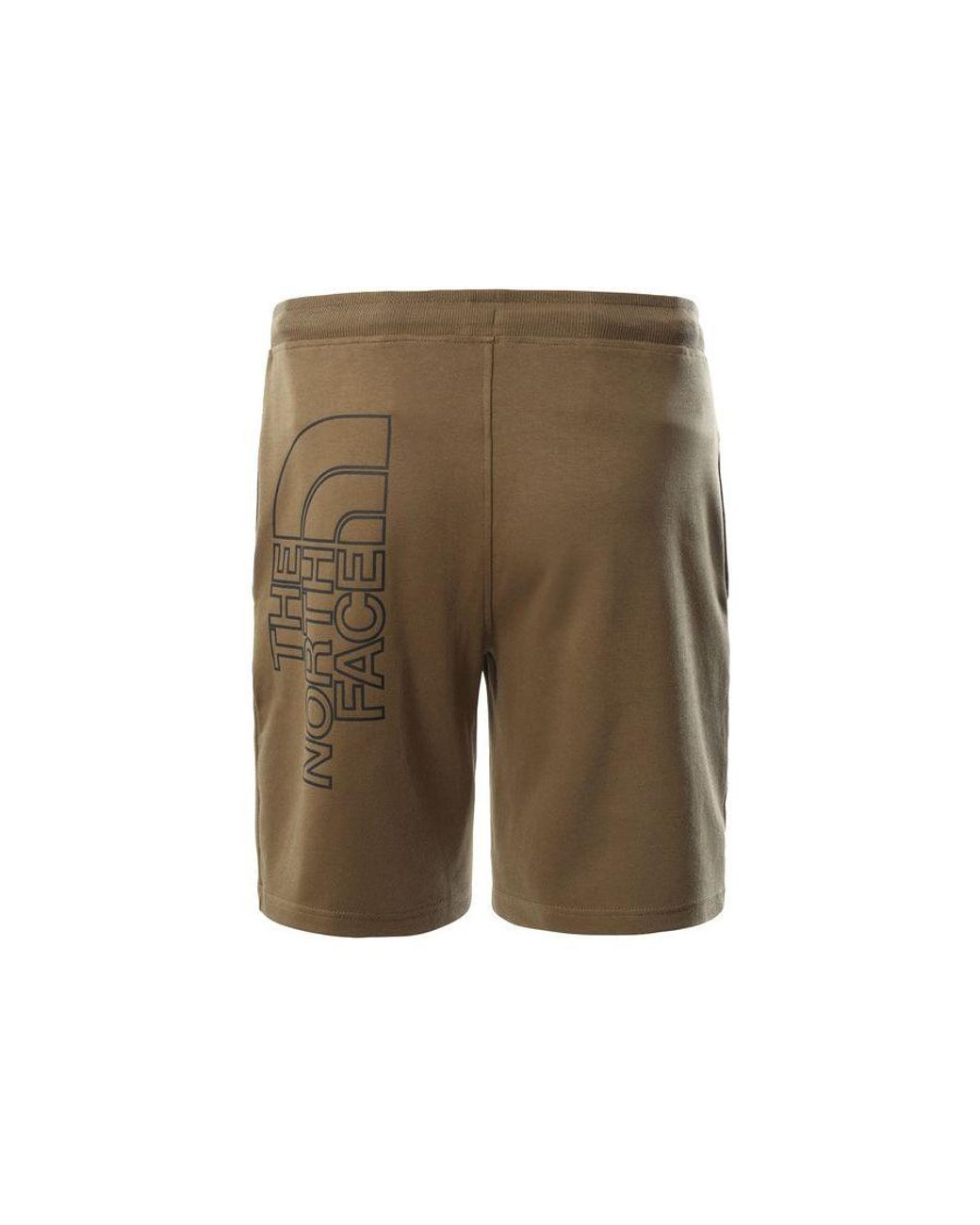 The North Face Green Graphic Light Shorts Military Cotton for men