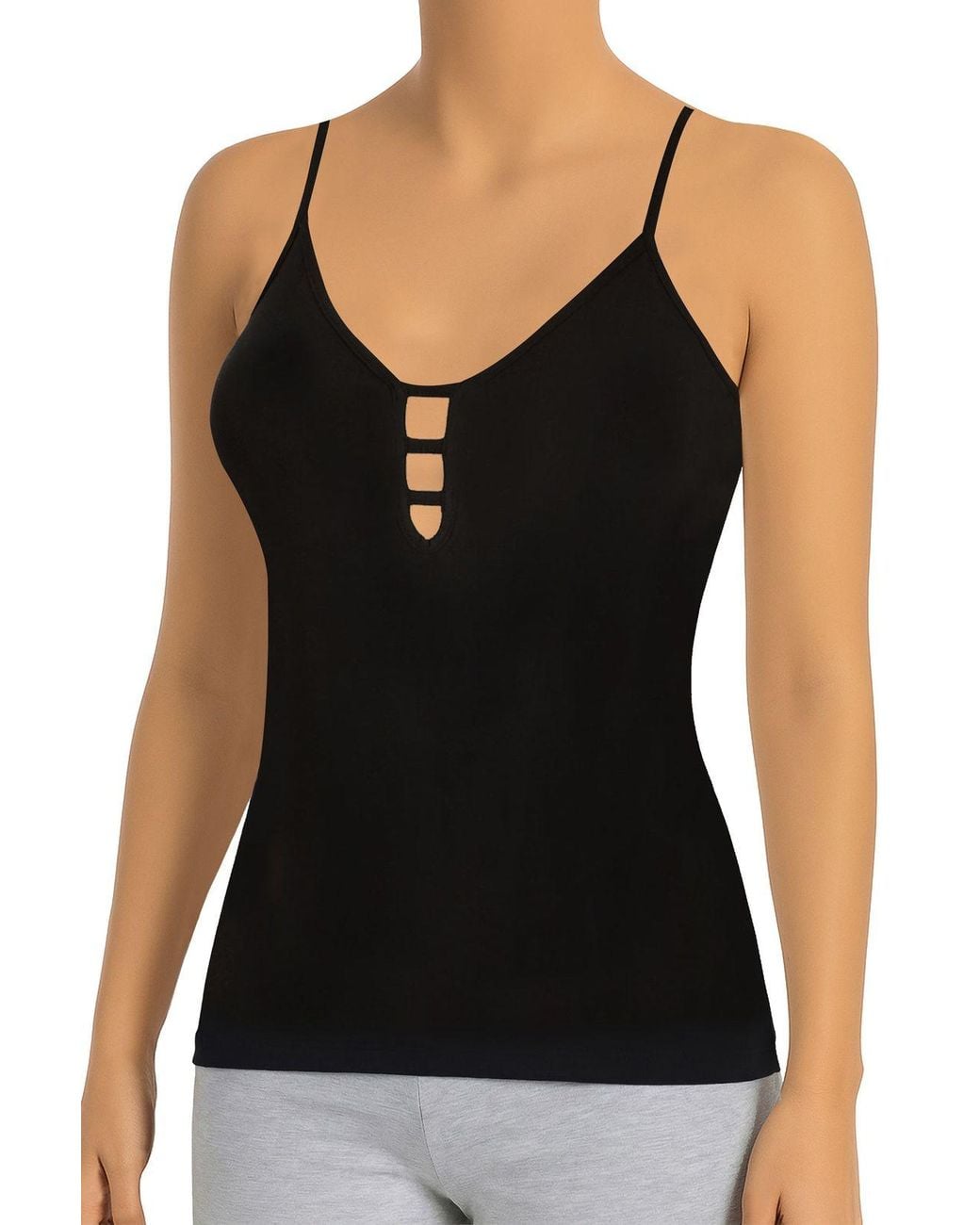 Öts Black Fitted Tank Top