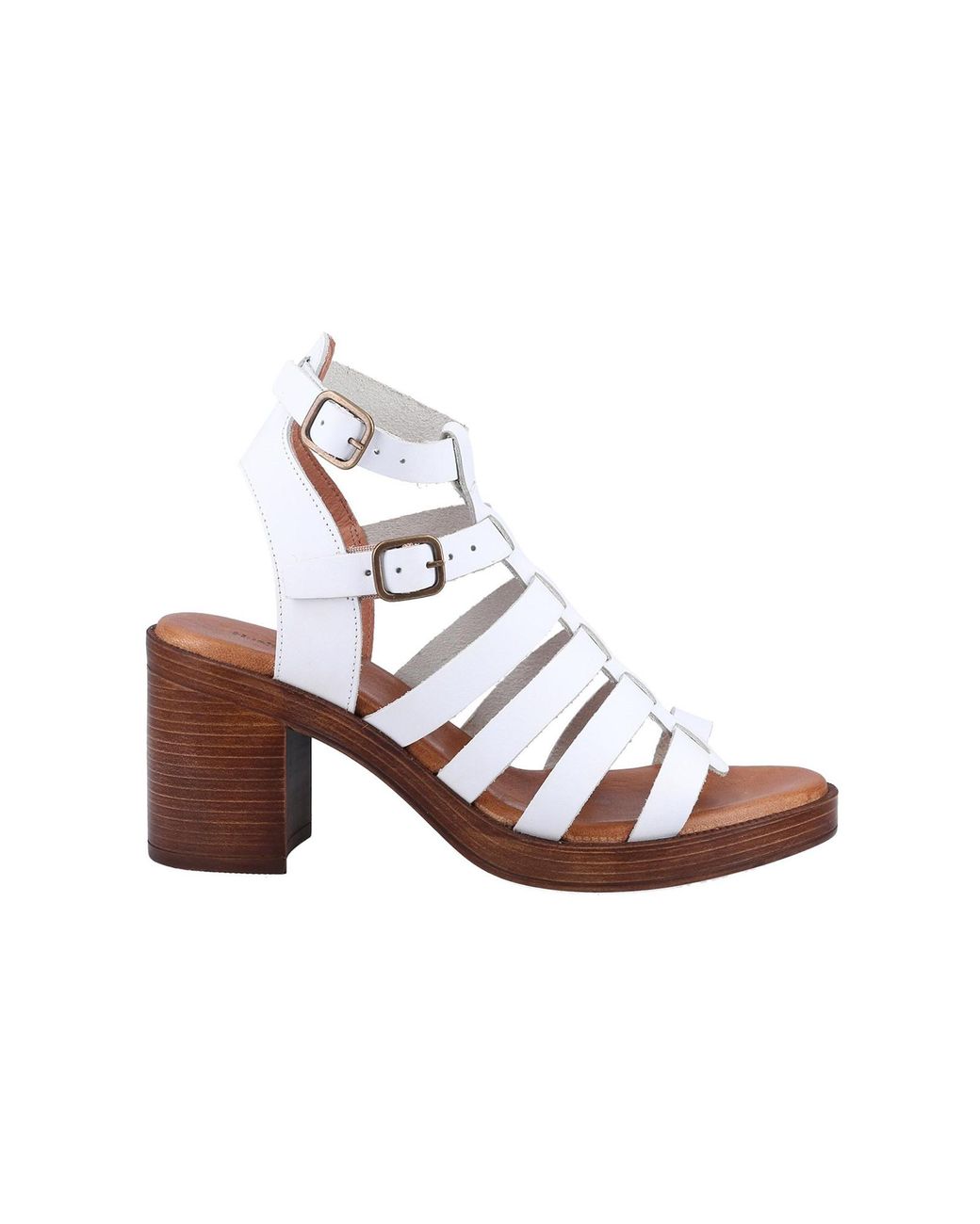 Hush Puppies Black Gloria Gladiator Leather Sandal