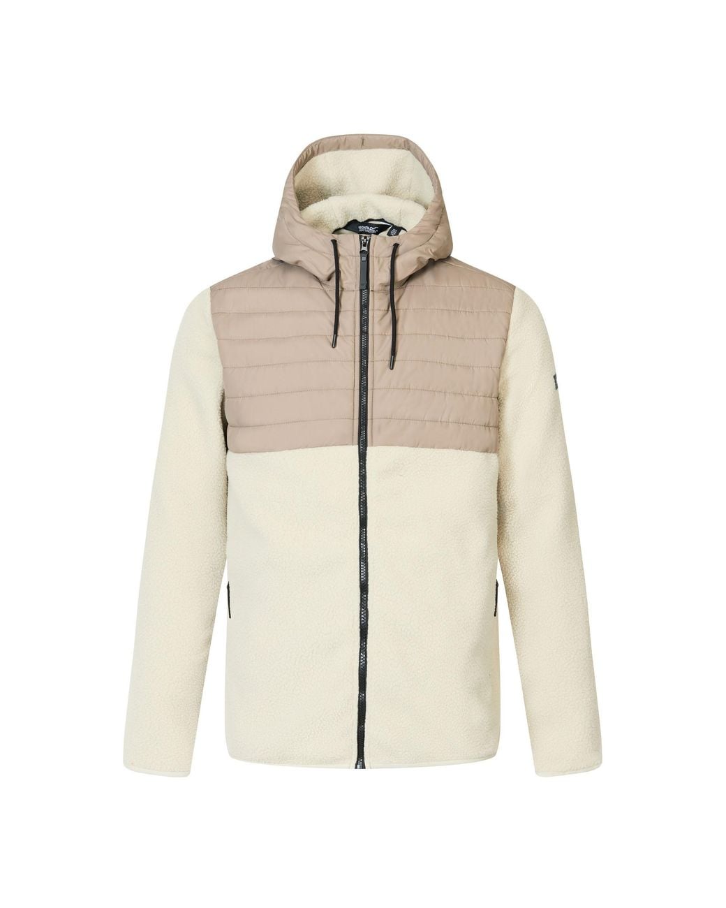 Regatta Natural Frankie Two Tone Borg Fleece Hybrid Jacket (Abbeystone/Smokey) for men