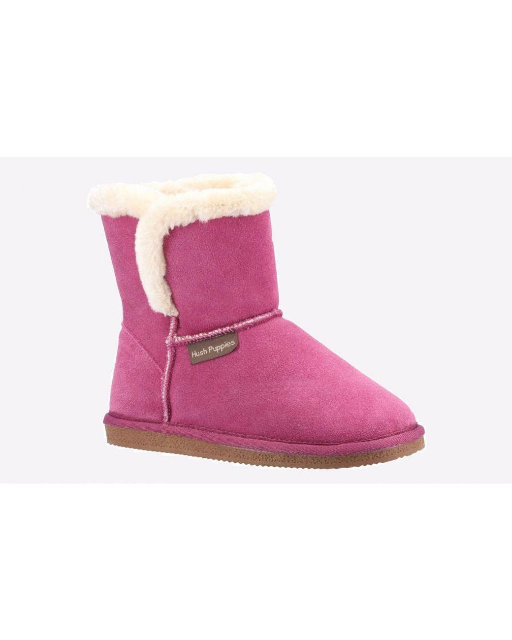 Hush Puppies Black Ashleigh Memory Foam Slipper Boot