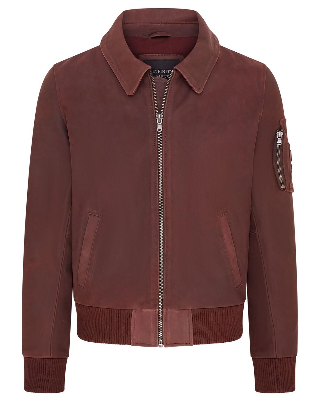 Infinity Leather Red A2 Cowhide Bomber Jacket-Eura for men
