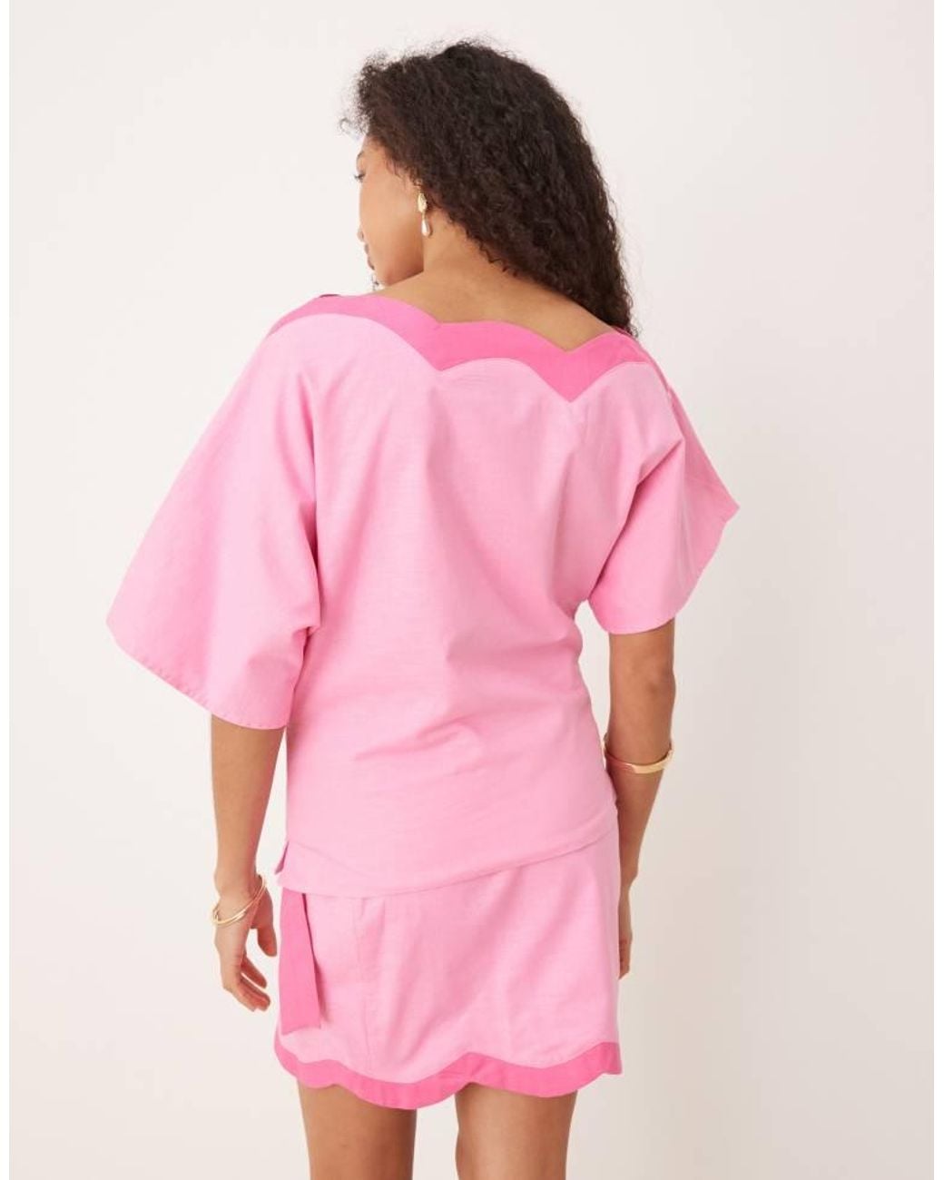 Never Fully Dressed Pink Off Shoulder Top Co-Ord