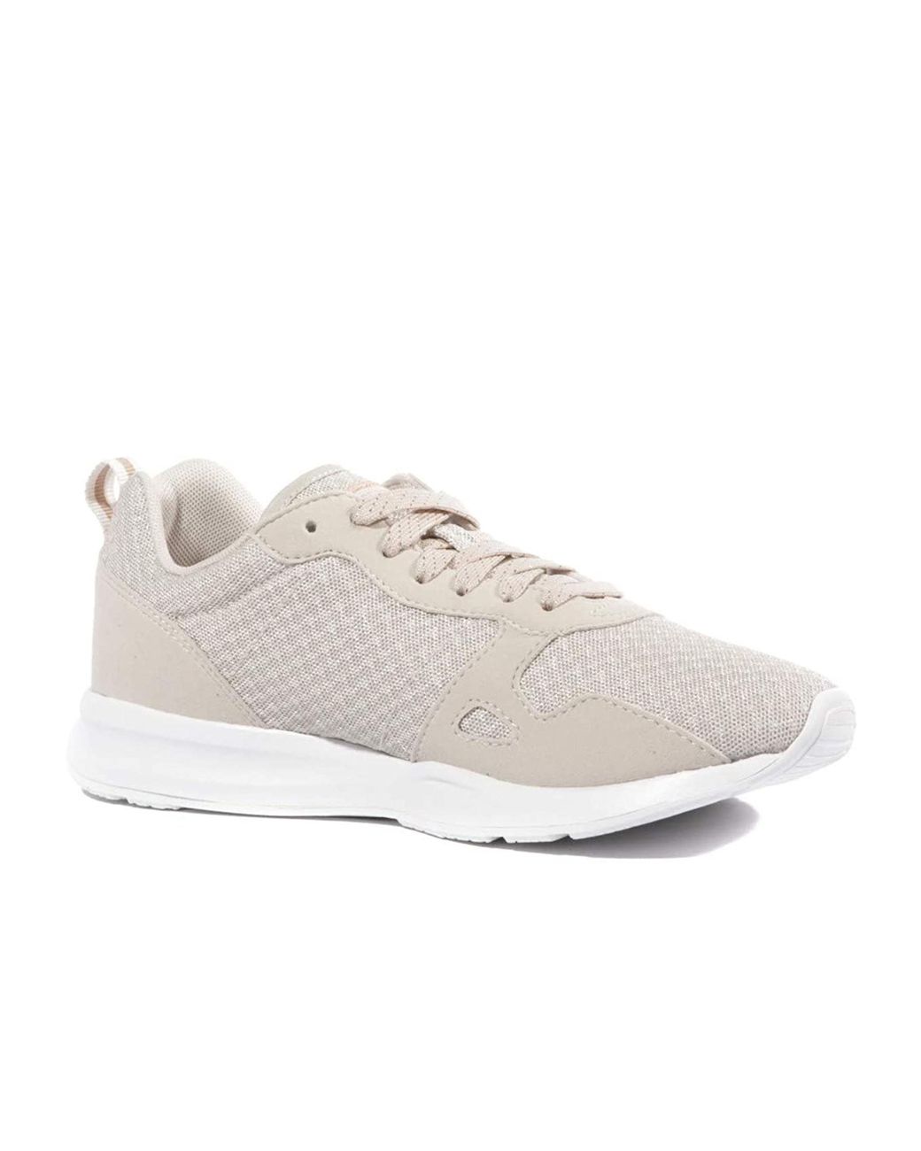 Le Coq Sportif White Lcs R600 Feminine Mesh Trainers