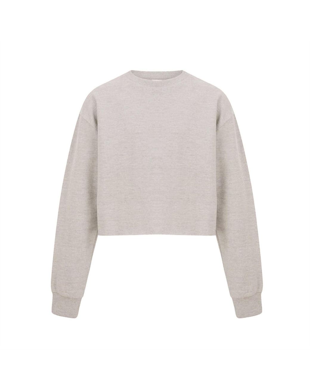 Miso White Cropped Sweatshirt