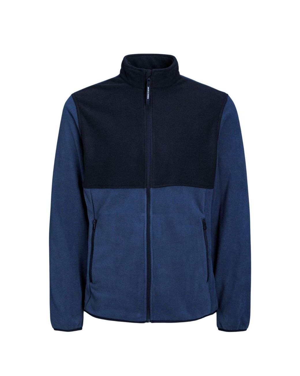 Jack & Jones Blue Fleece Jacket Long Sleeve for men