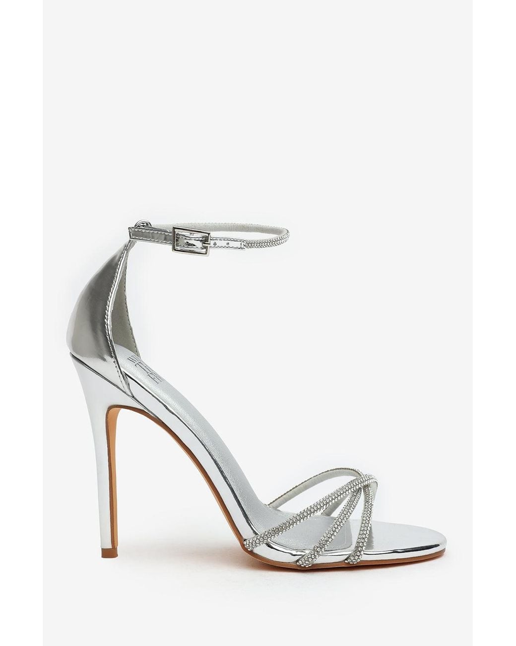 Where's That From White Wheres 'Quinley' Embellished Strappy Stiletto Heels