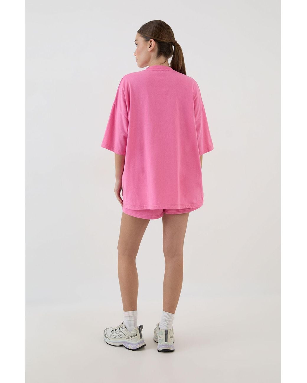 DSGN Studio Pink Wellness Club Oversized T-Shirt