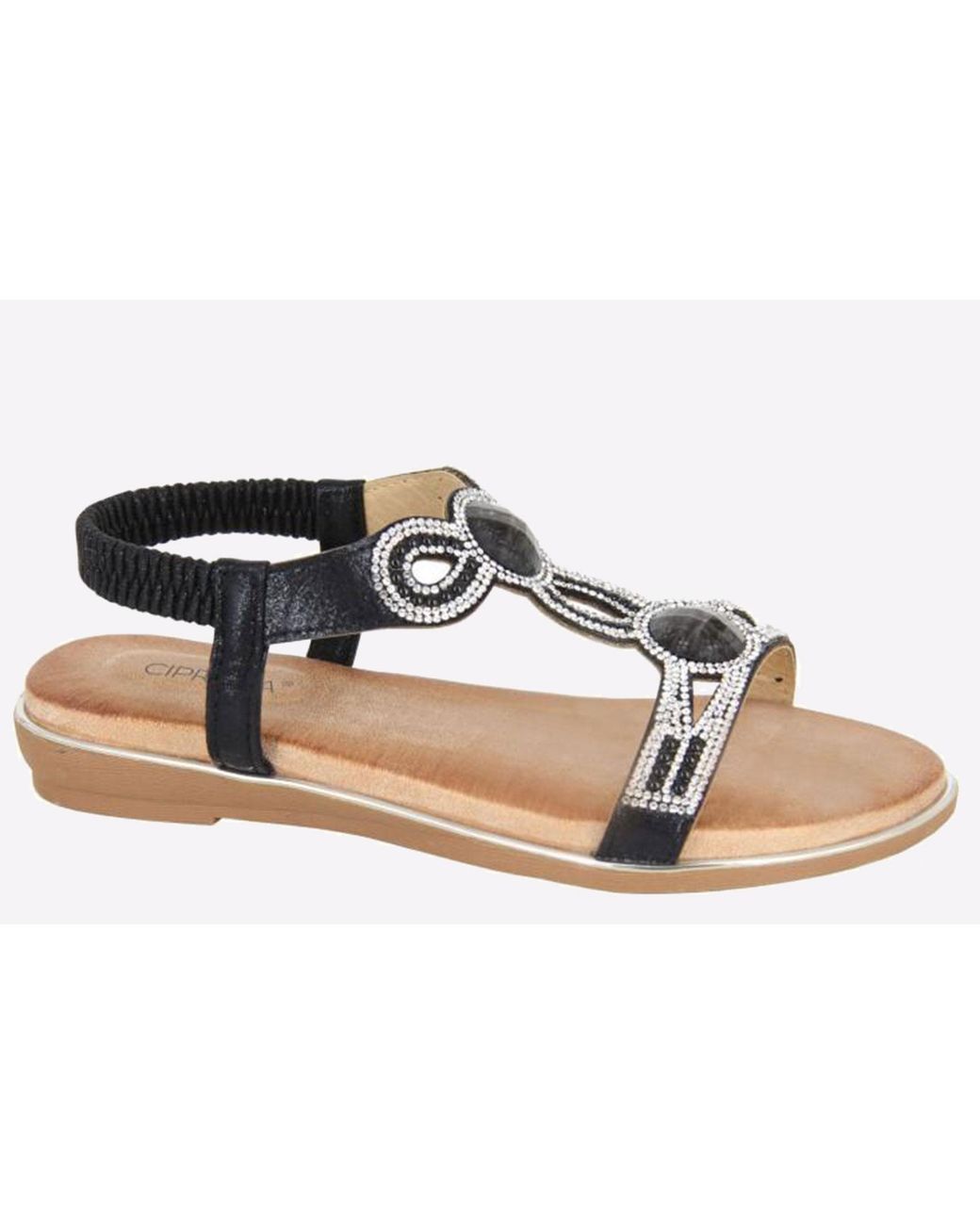 Cipriata Black Desia Sandals