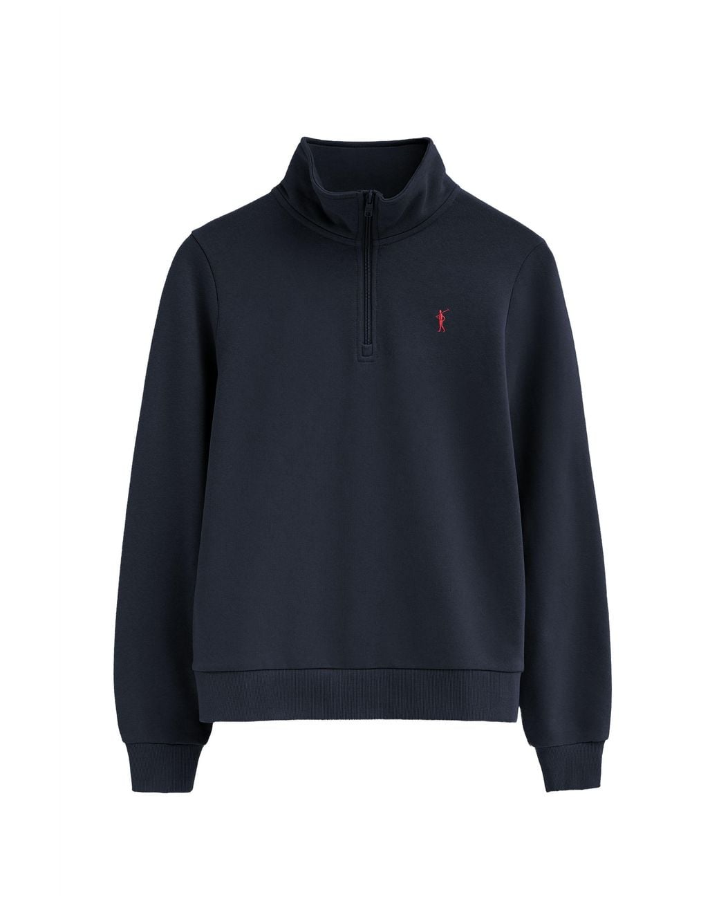 POLO CLUB Blue Sweatshirt With Zipped Neck And Rigby Go Logo Cotton