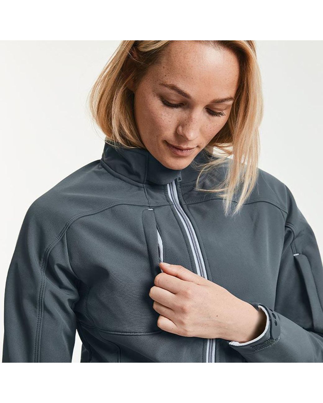 Russell Russell Bionic Softshell Jacket (Ijzergrijs) in het Gray
