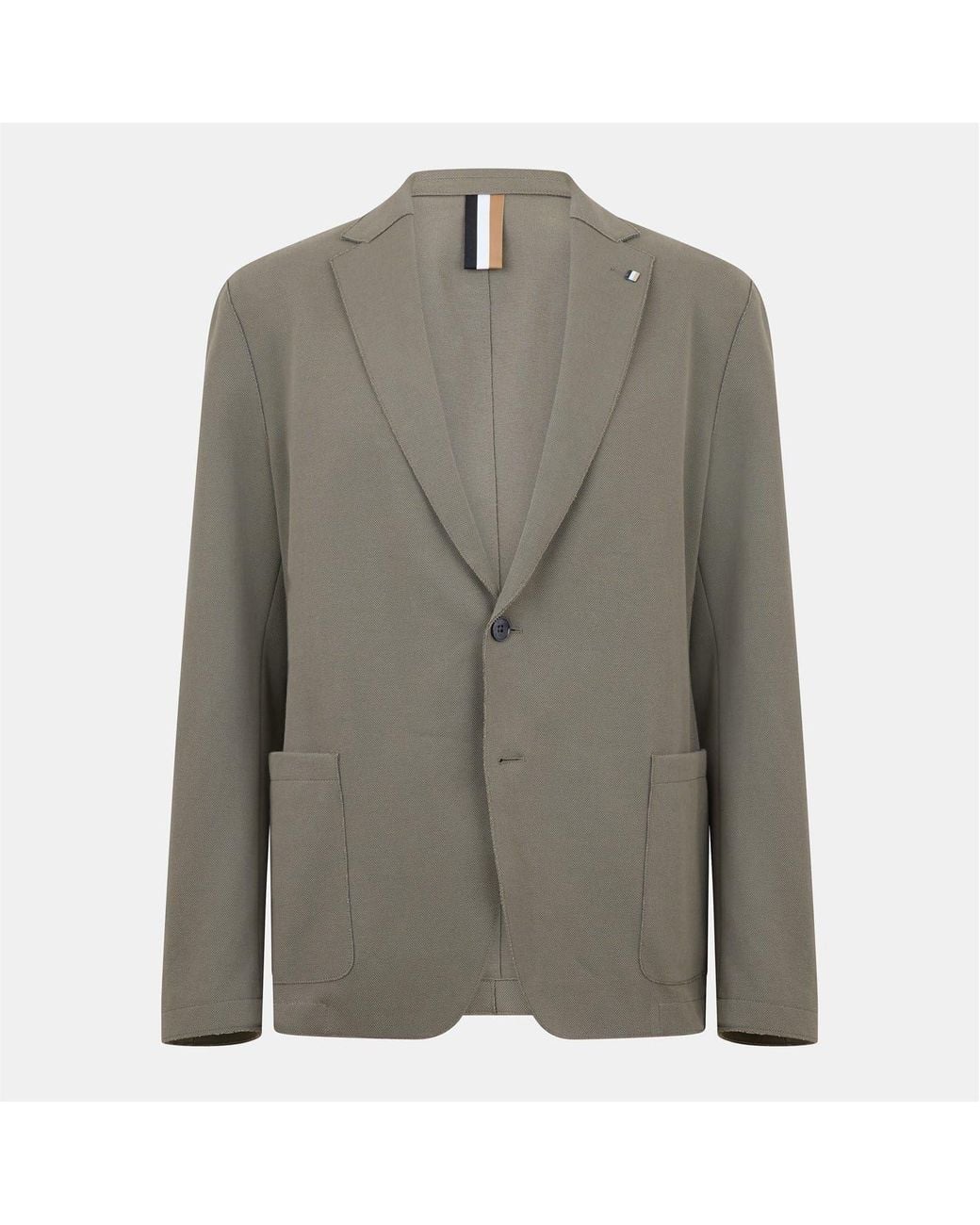 Boss Green Solid Patterned Regular Fit Blazer for men