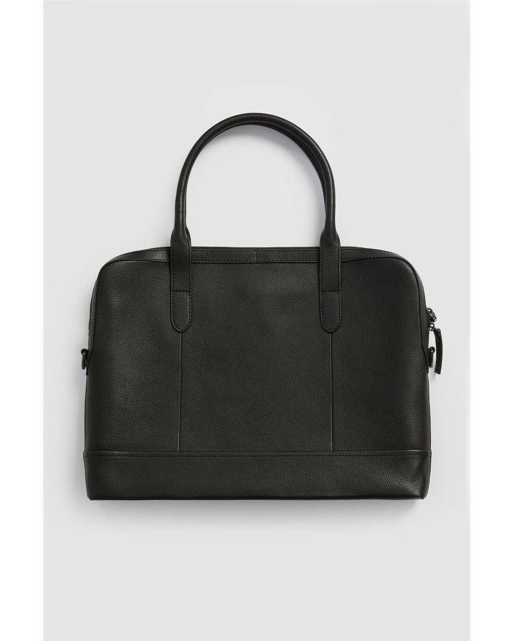 Antique Rogue Black Leather Laptop Bag for men