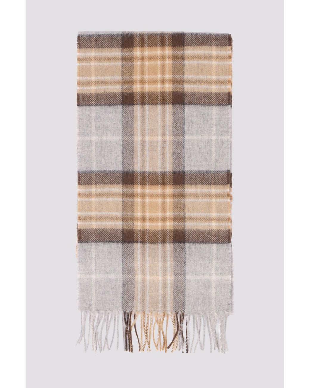 Alexandre Silver Label Natural Merino Wool Scarf for men