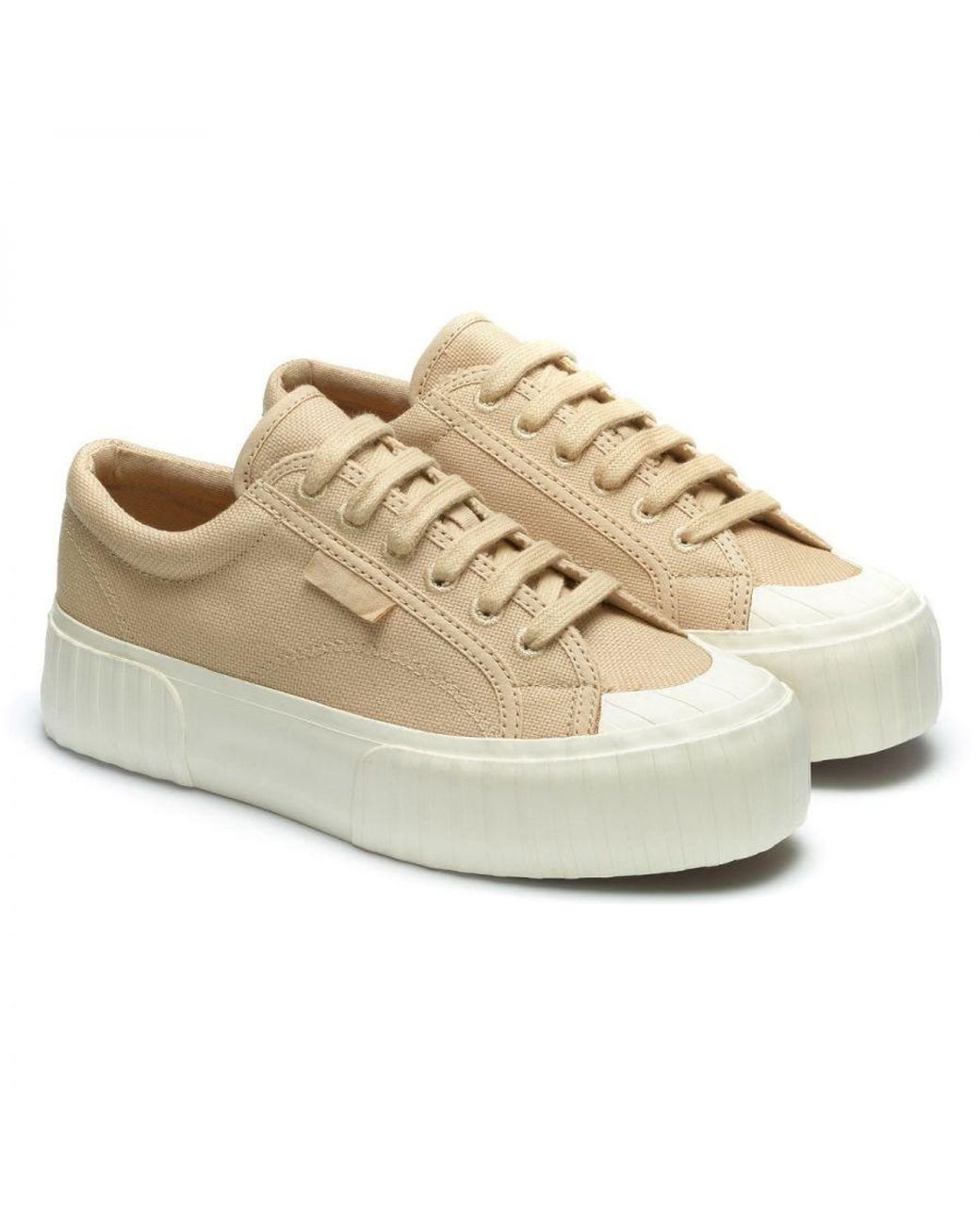 Tan best sale superga platform