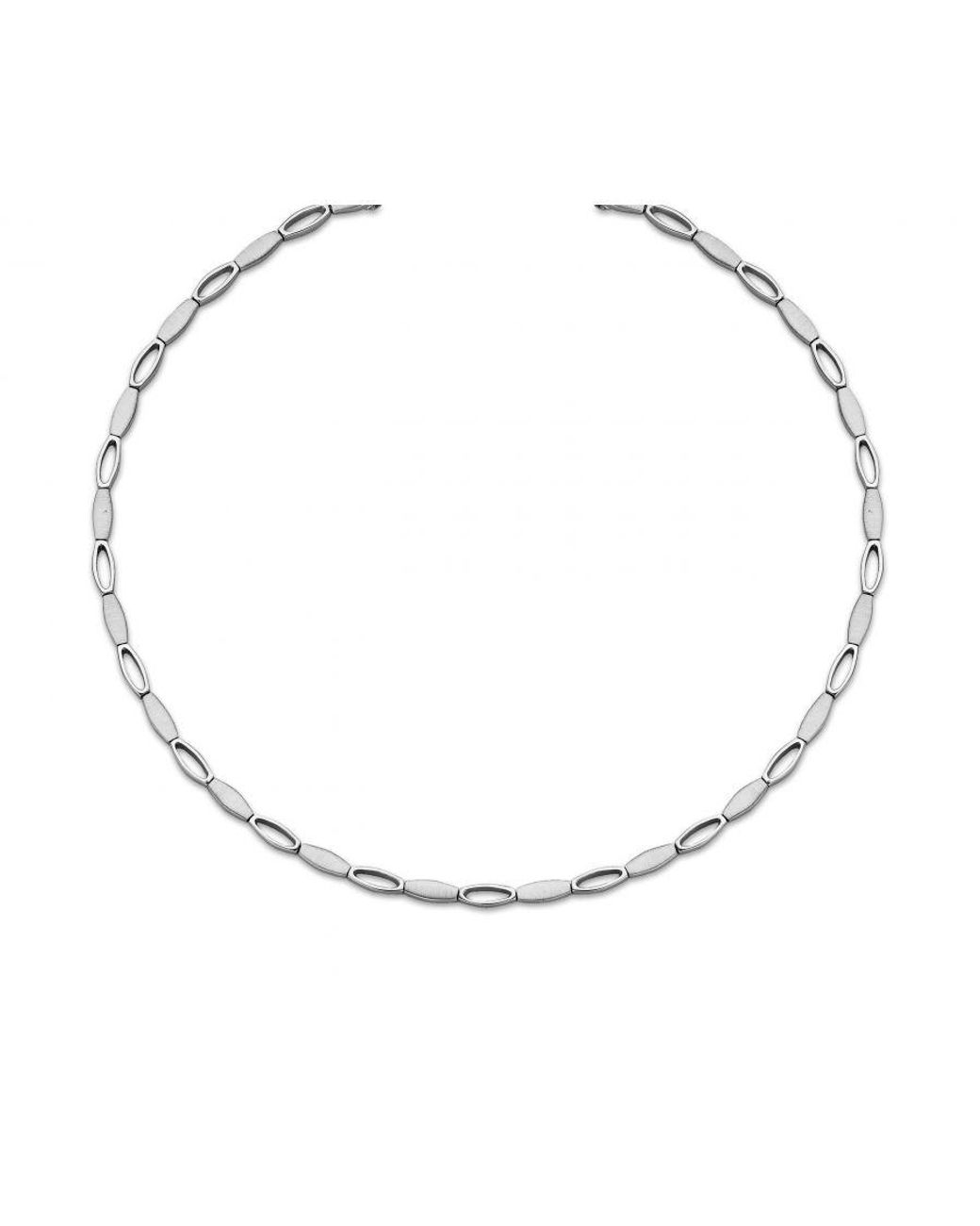 Orphelia White 925 Sterling Set: Chain + Bracelet