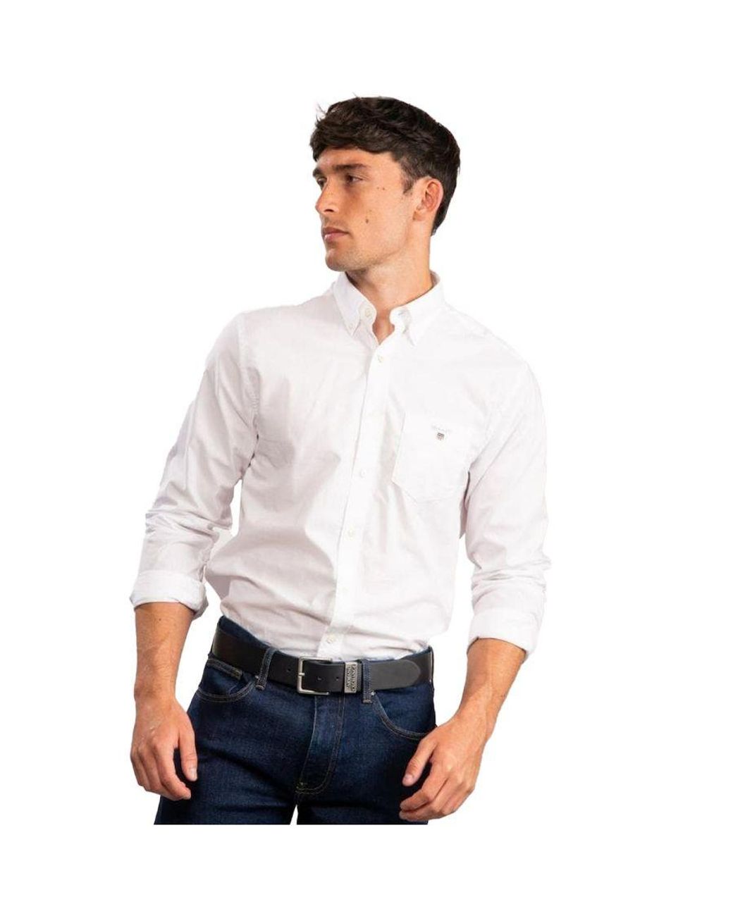 Gant White Regular Fit Shirt for men