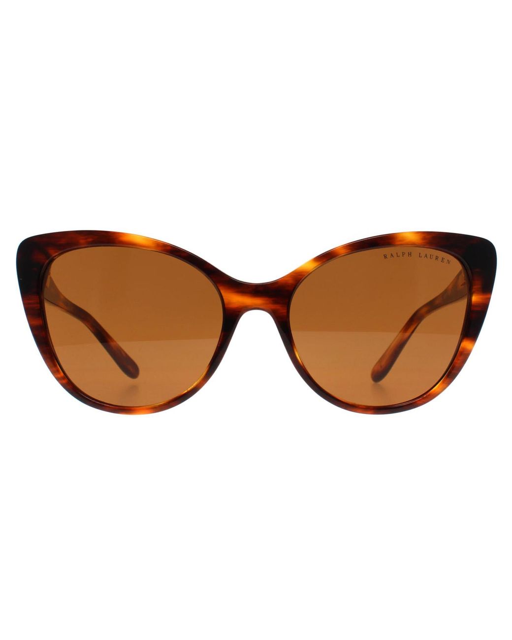 Ralph Lauren Brown Cat Eye Striped Havana Gradient Rl8215Bu