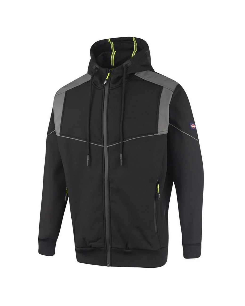 Lee Cooper Gray Reflective Hooded Jacket for men