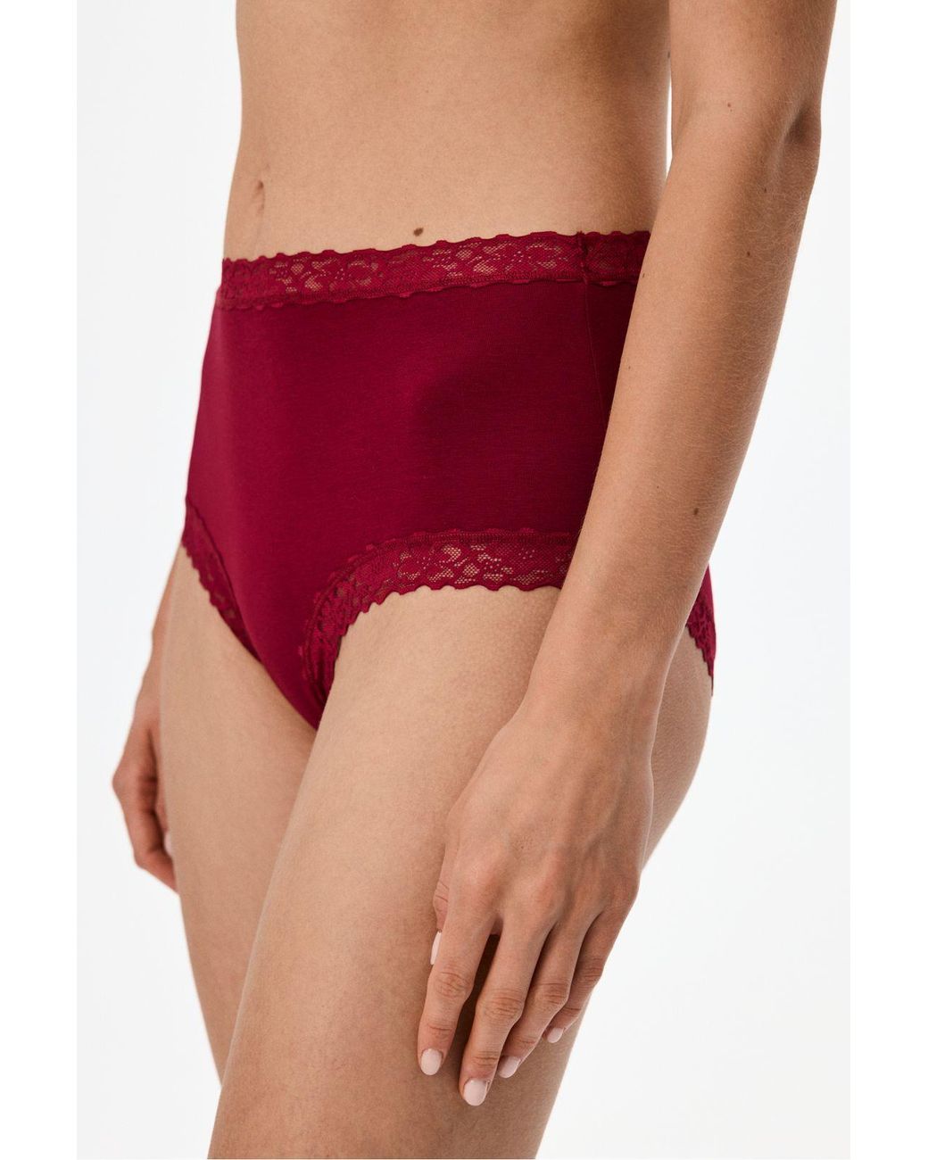 Penti White Comfortable Cotton High-Waist Briefs