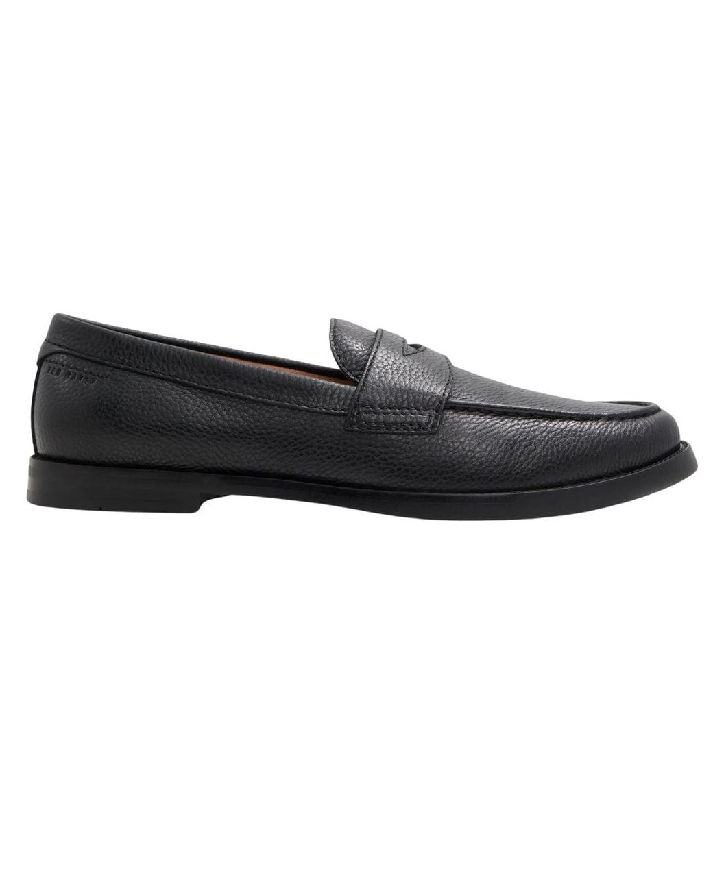 Ted Baker Black Parlmnt Penny Loafer Leather for men