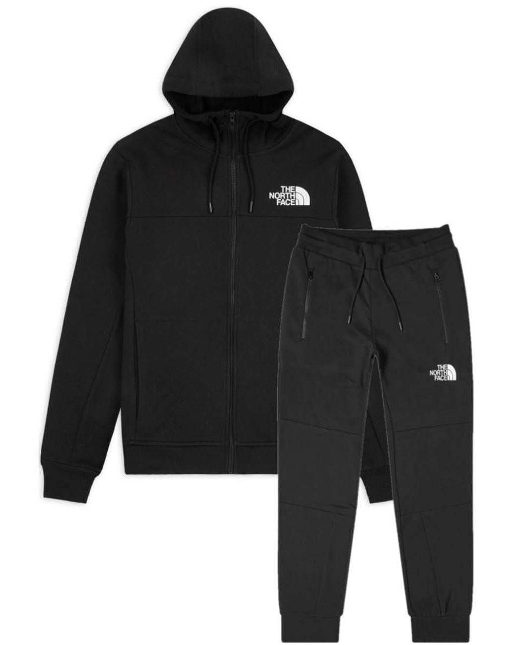The North Face Black Himalayan Zip Up Tracksuit for men