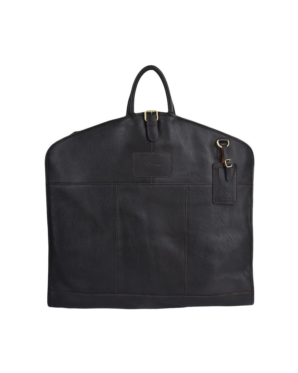 Ashwood Leather Black 'Matteo' Real Suit Carrier Harper for men