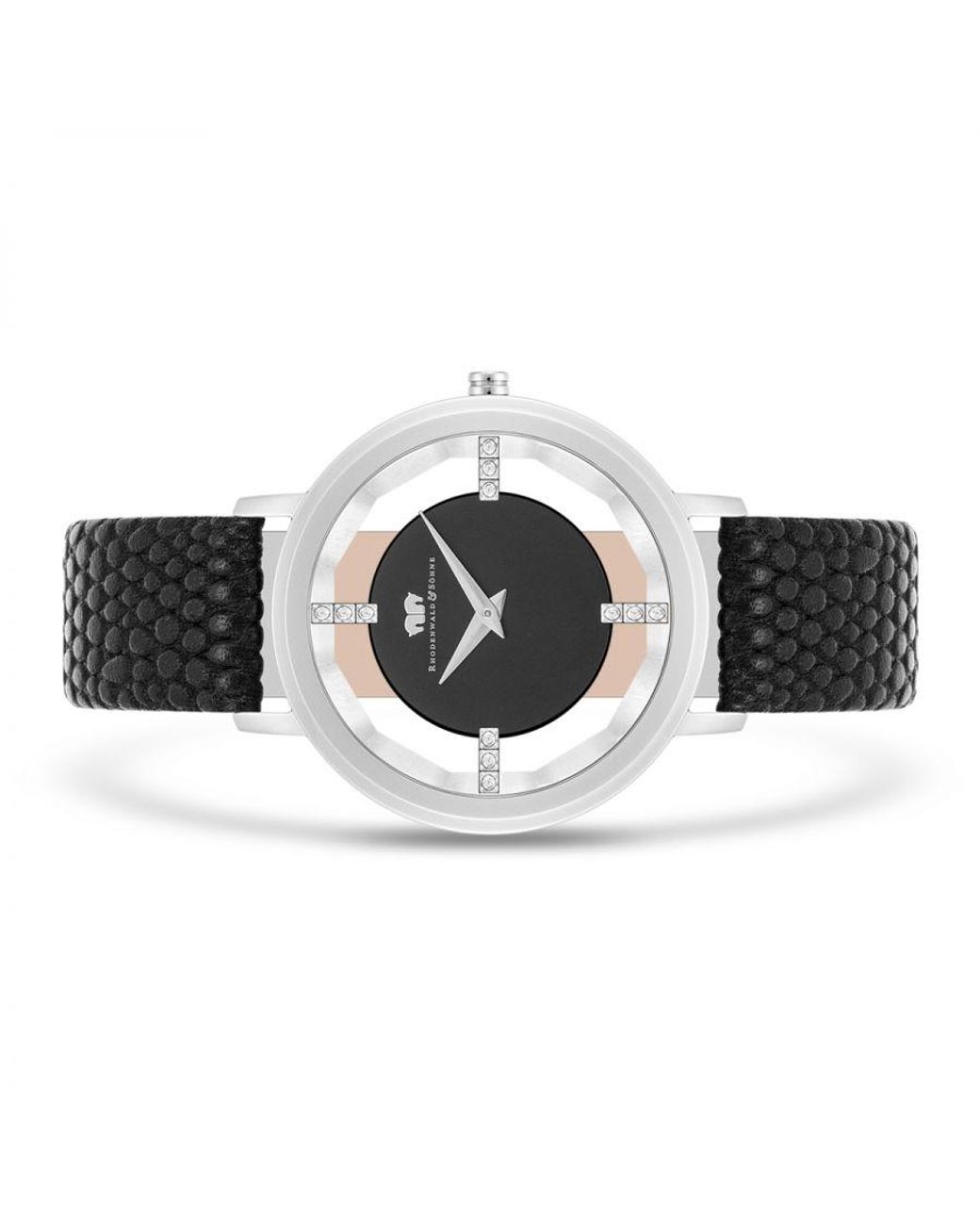 Rhodenwald & Söhne Black Stainless Steel Watch 36,0Mm