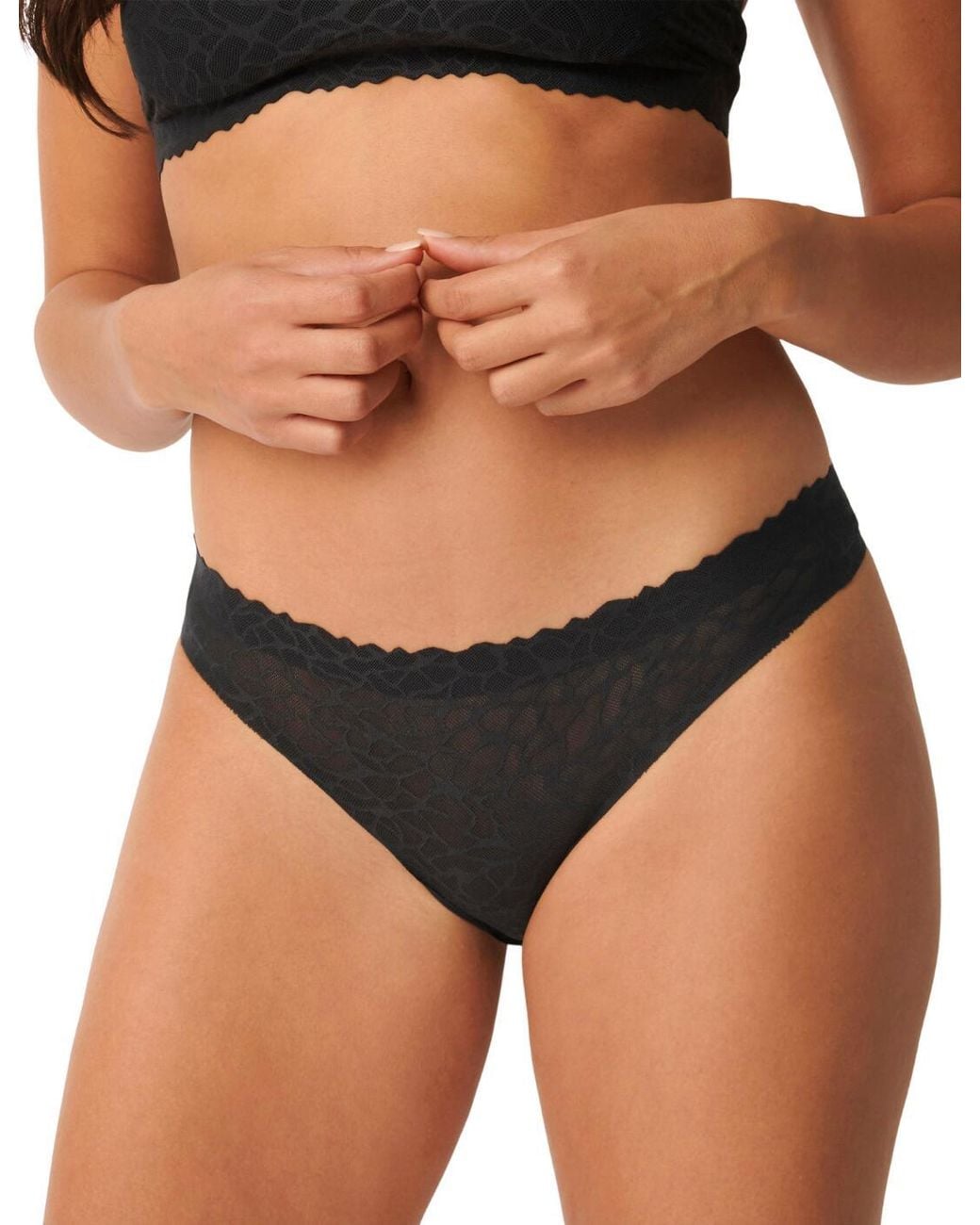 Sloggi Black 10211268 Zero Feel Lace Brazilian Brief