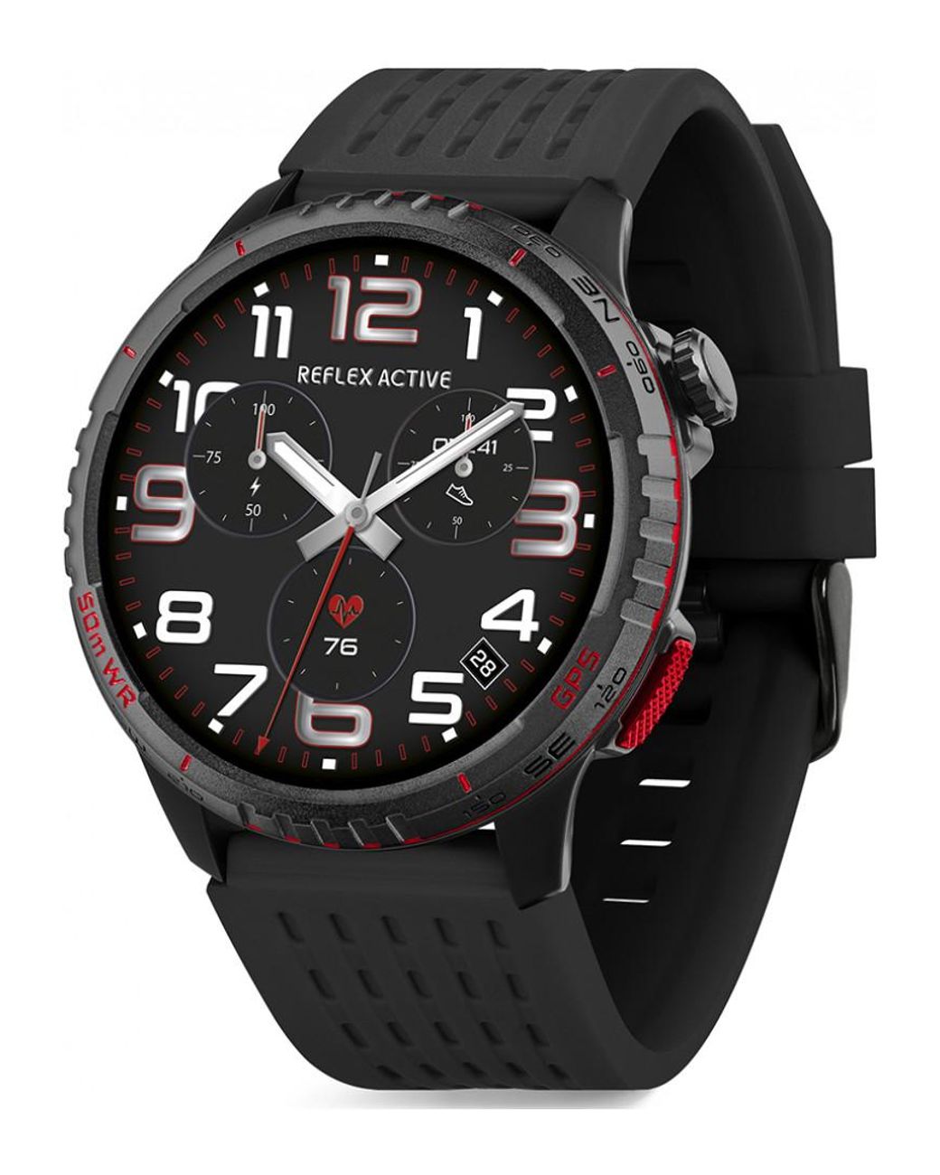 Reflex Active Black Ra-Ve-400R-5Atm-03 Sea Venture Smartwatch