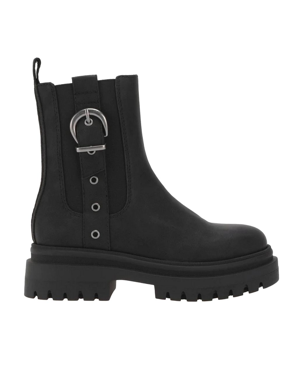 Rocket Dog Black Ladies Dekko Buckle Ankle Boots