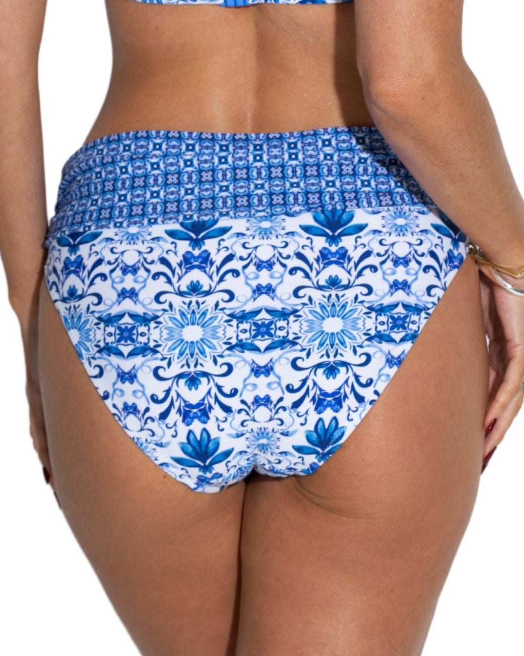Pour Moi Blue 29503 St Lucia Fold Over Bikini Brief