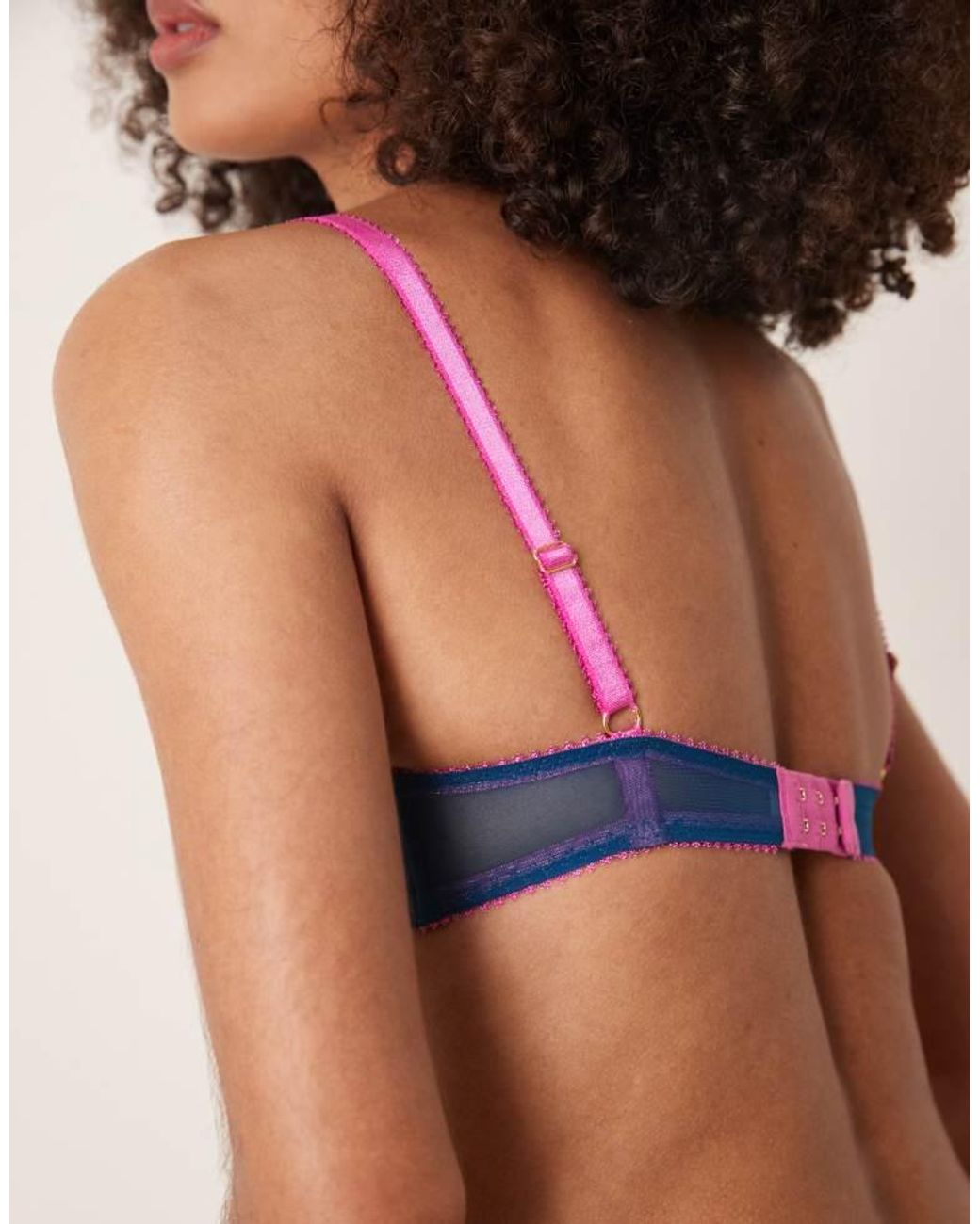 Dora Larsen Blue Delilah Tulle Underwired Bra