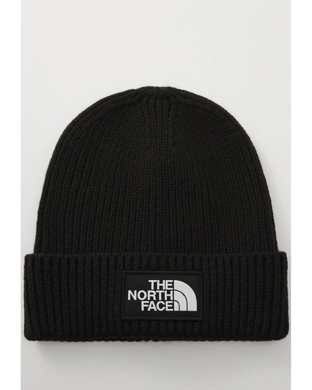The North Face Black Logo Box Beanie Hat