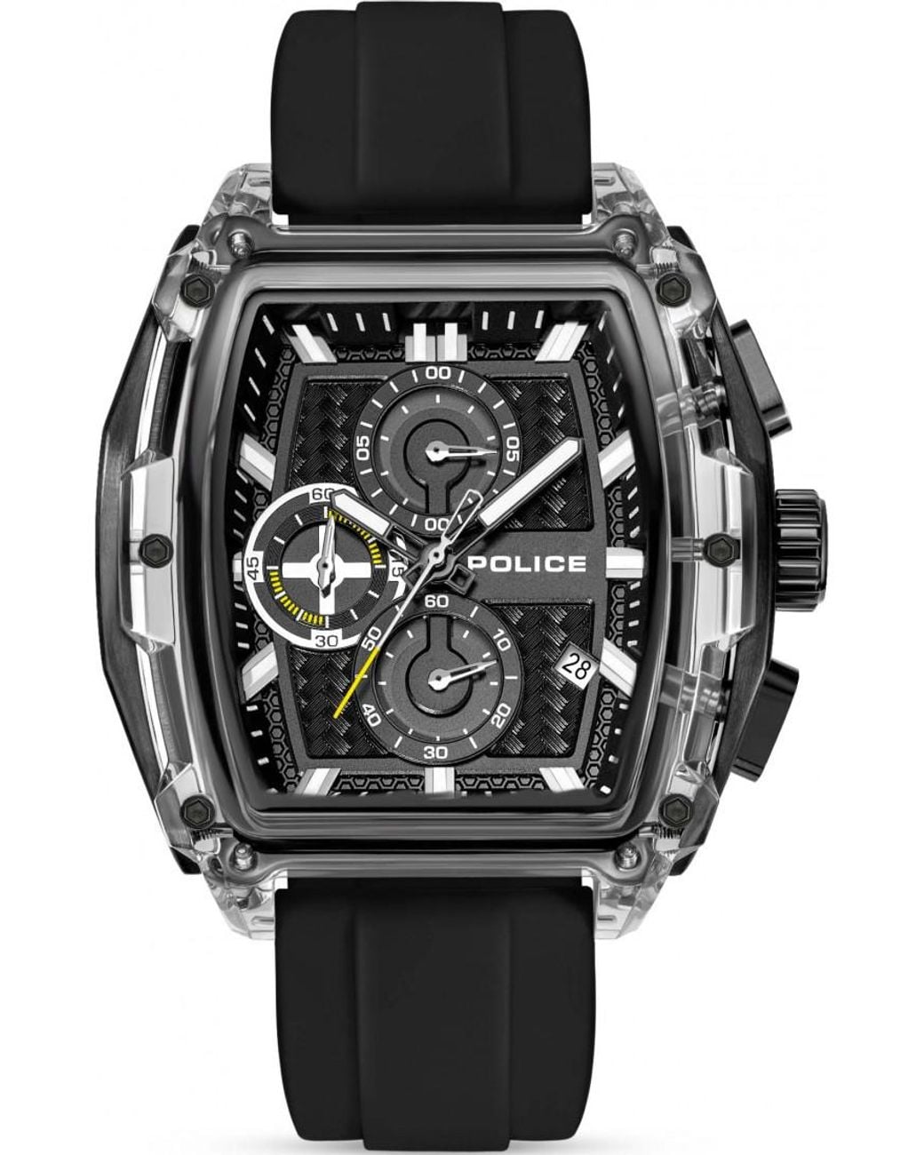 Police Multicolor Pewgo00778X2 Clout Watch And Straps Gift Set for men