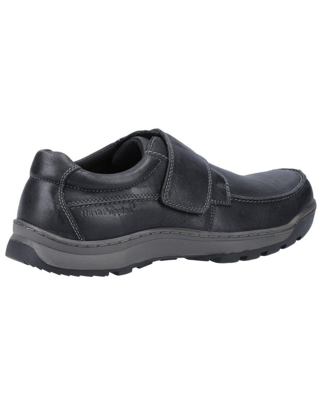 Hush Puppies Black Casper Touch Fastening Shoes for men